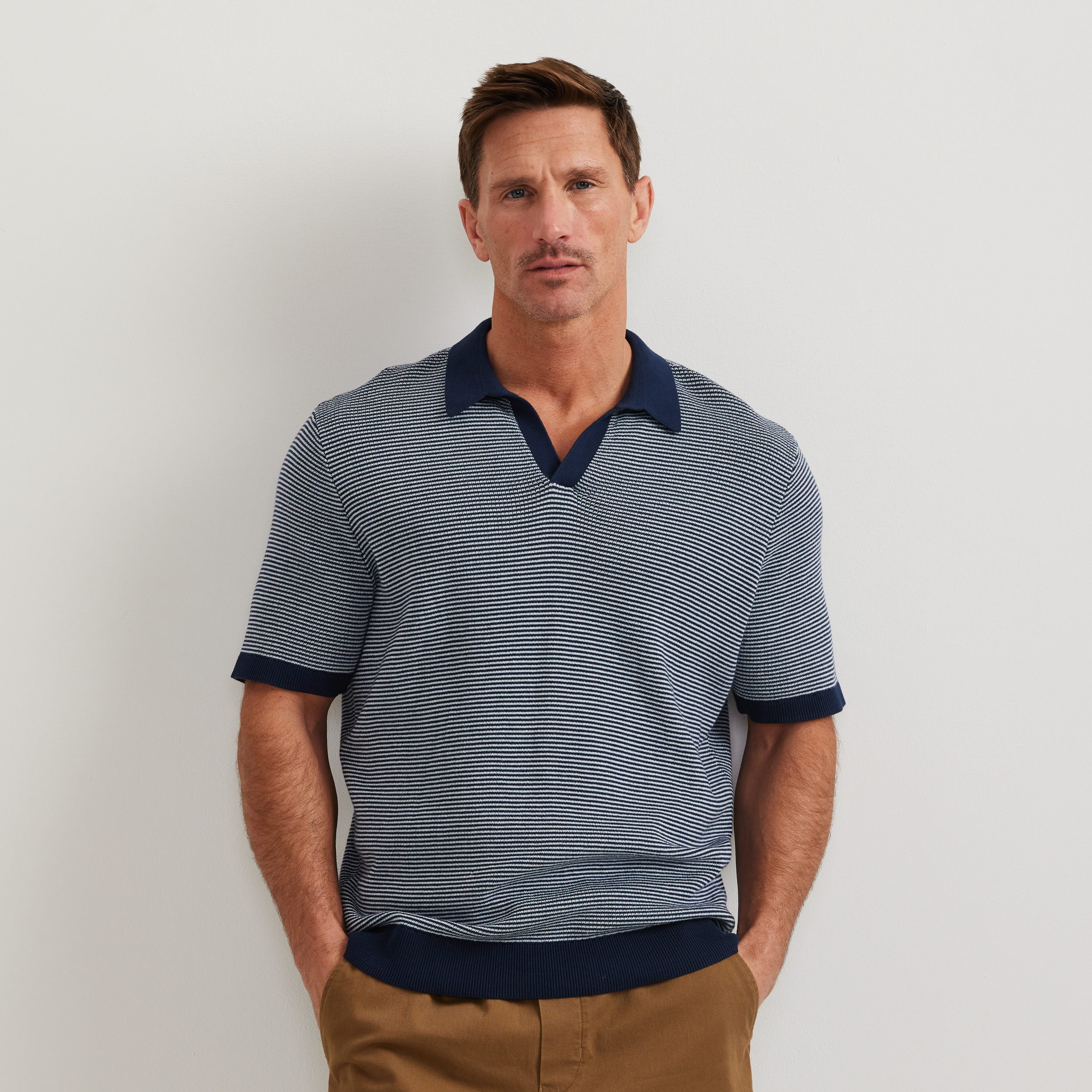 未使用品★ウノピュウ S/S POLO COLOR SCHEME メンズXL Eddie Bauer Men's SS Novelty Polo Sweater