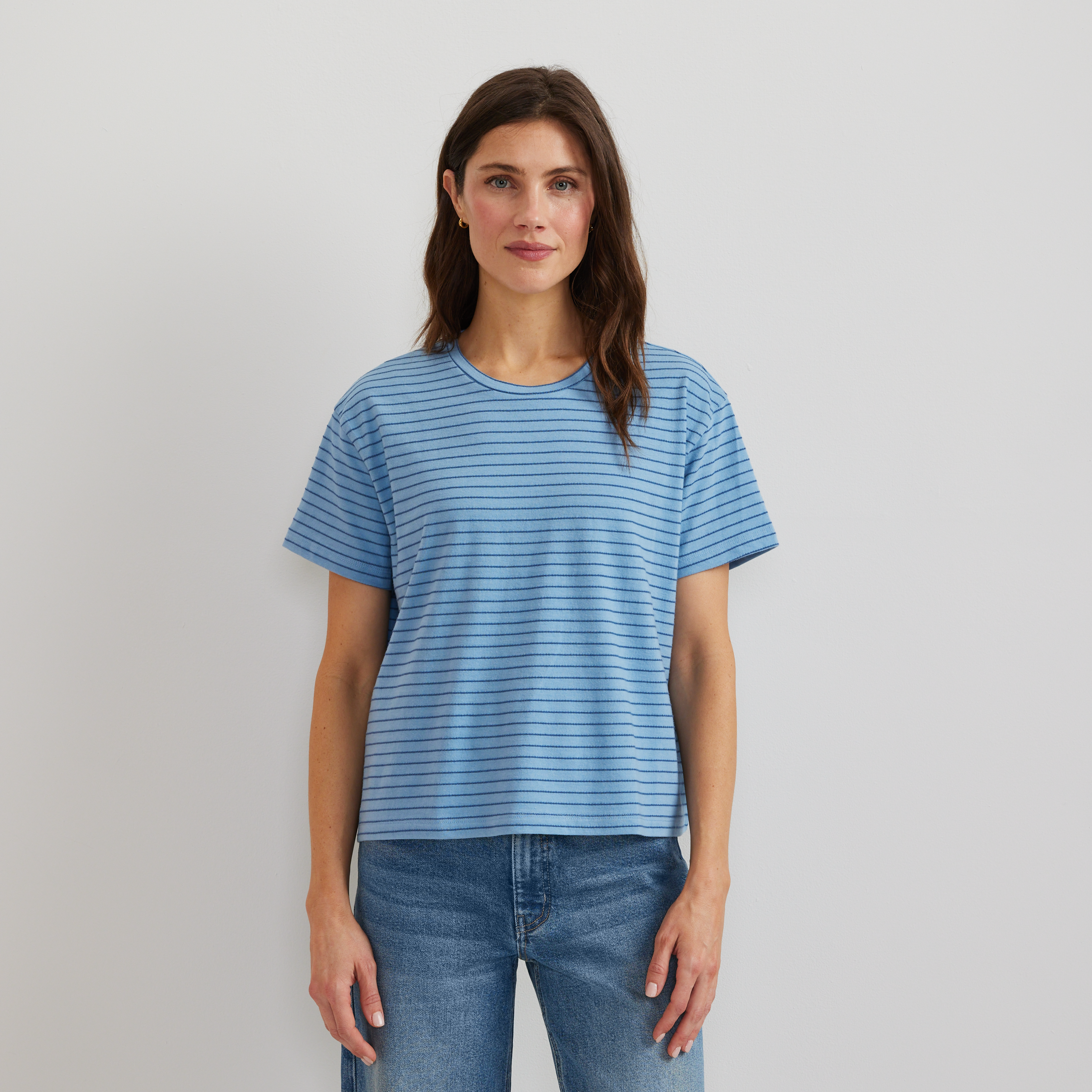 Eddie Bauer Women's Lightwave Stripe Short Sleeve T-Shirt