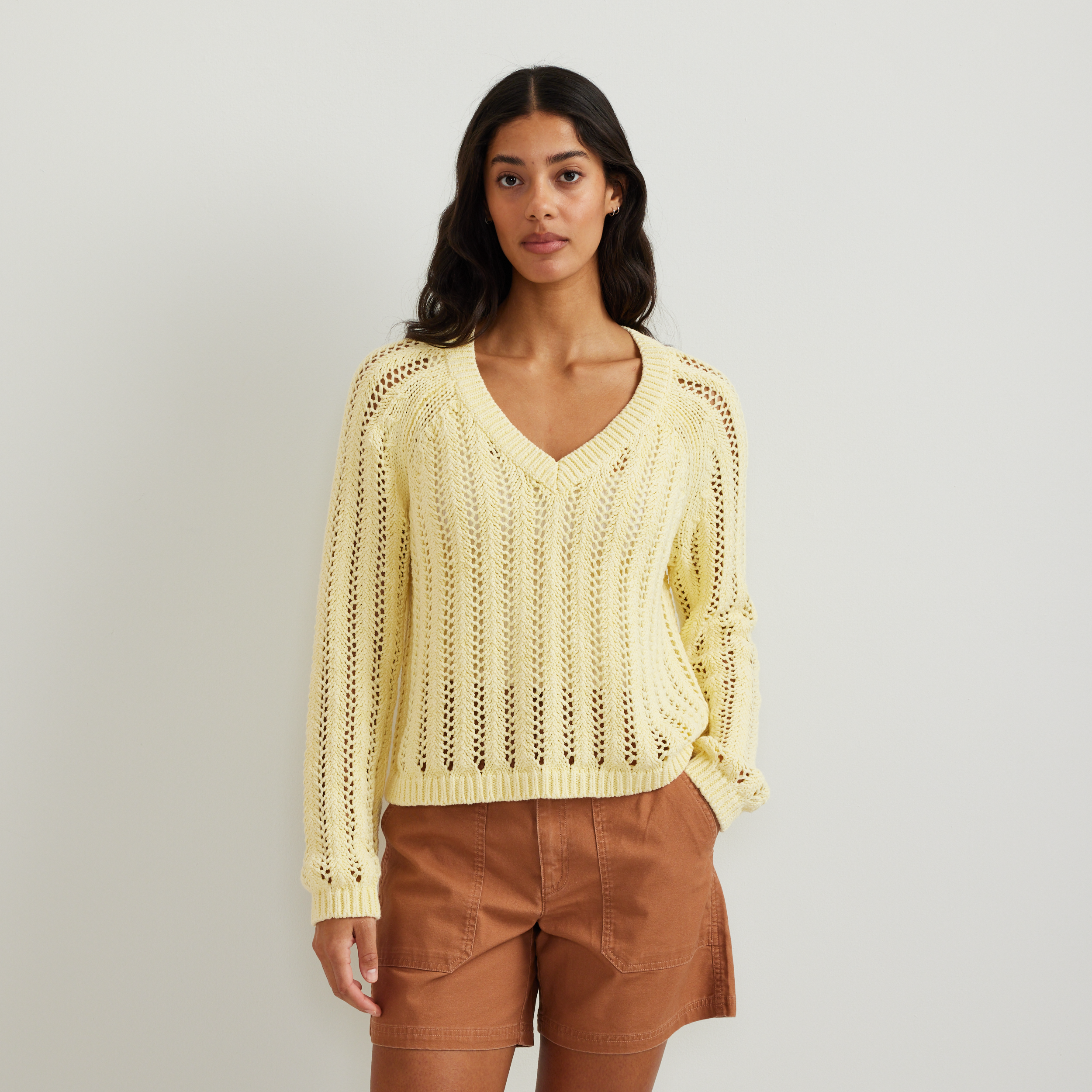 Eddie Bauer Women's Pointelle LS Pullover