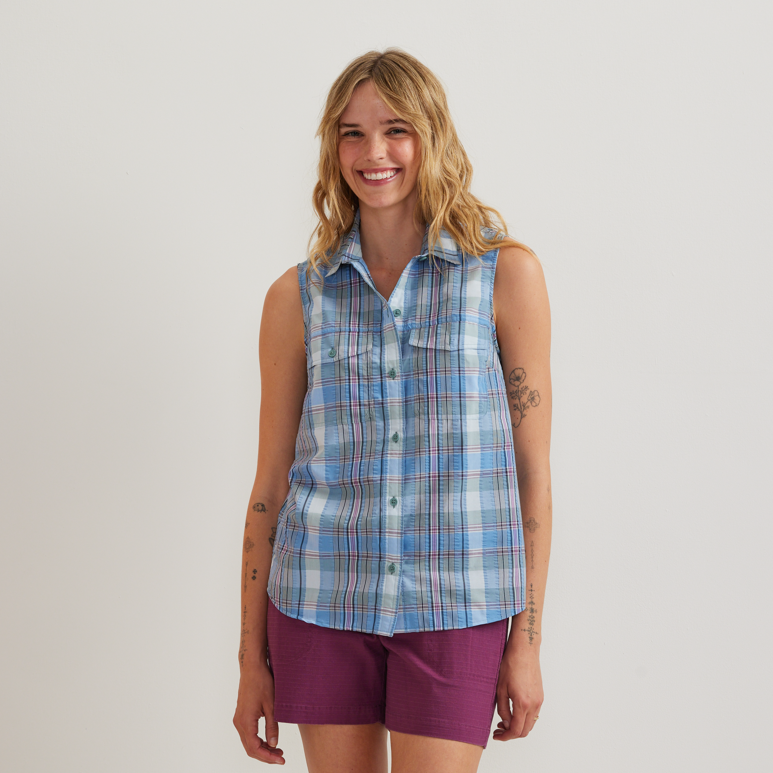 トップス ensou. sleeveless shirt sizeL Eddie Bauer Women's Mountain 3.0 Sl