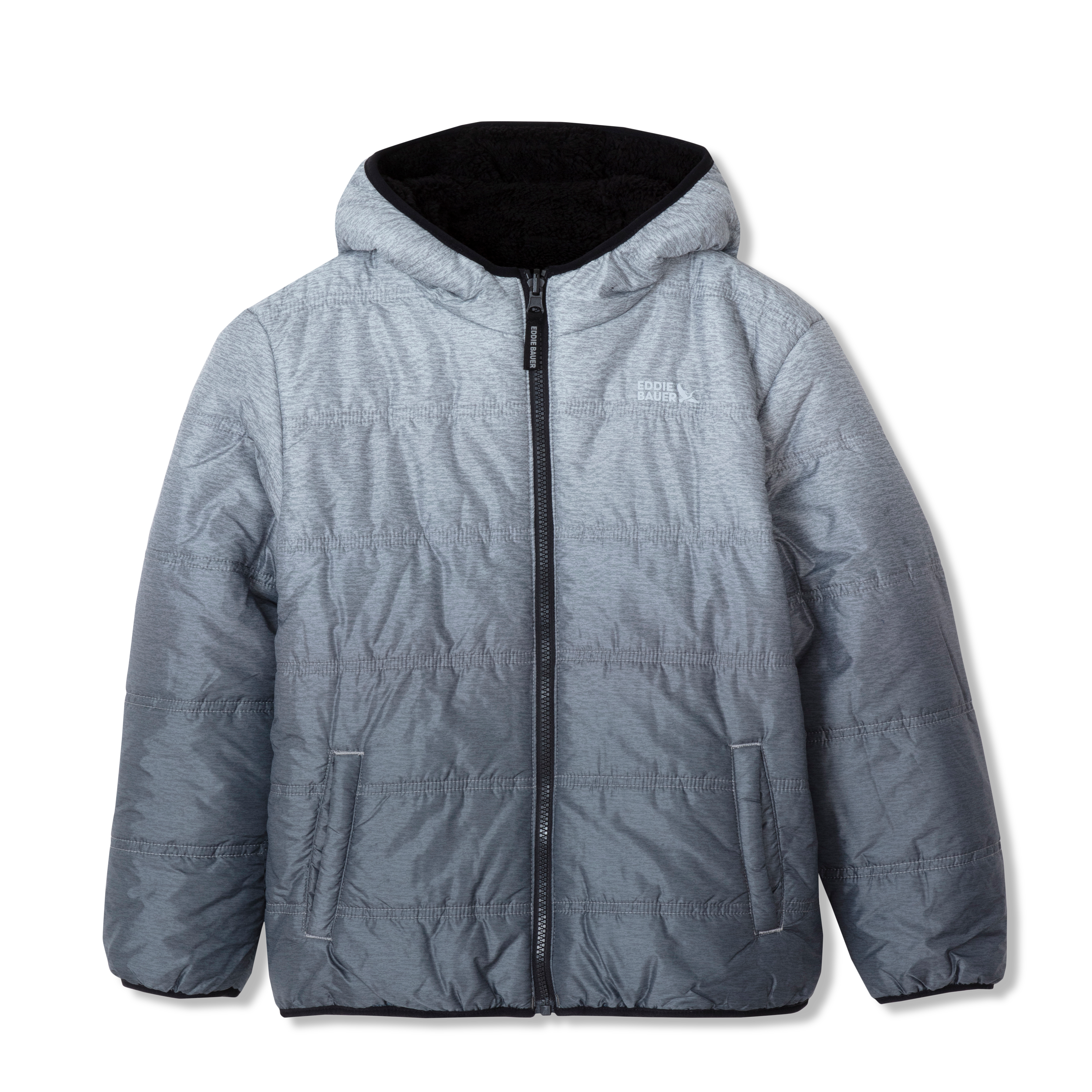 Eddie Bauer Kids Boys Deer Harbor Reversible Hooded Jacket