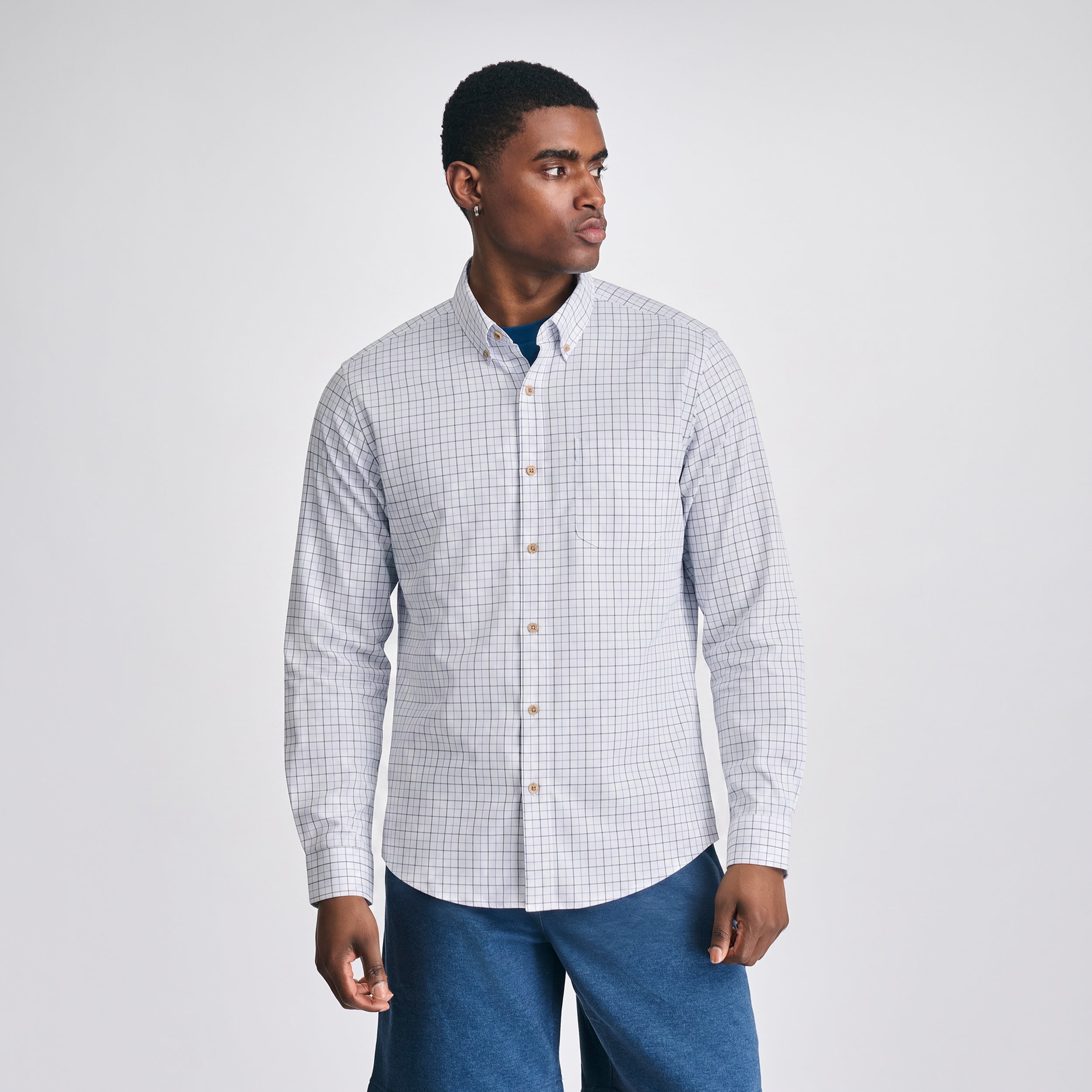 Eddie Bauer Men's LS Voyager Flex Shirt