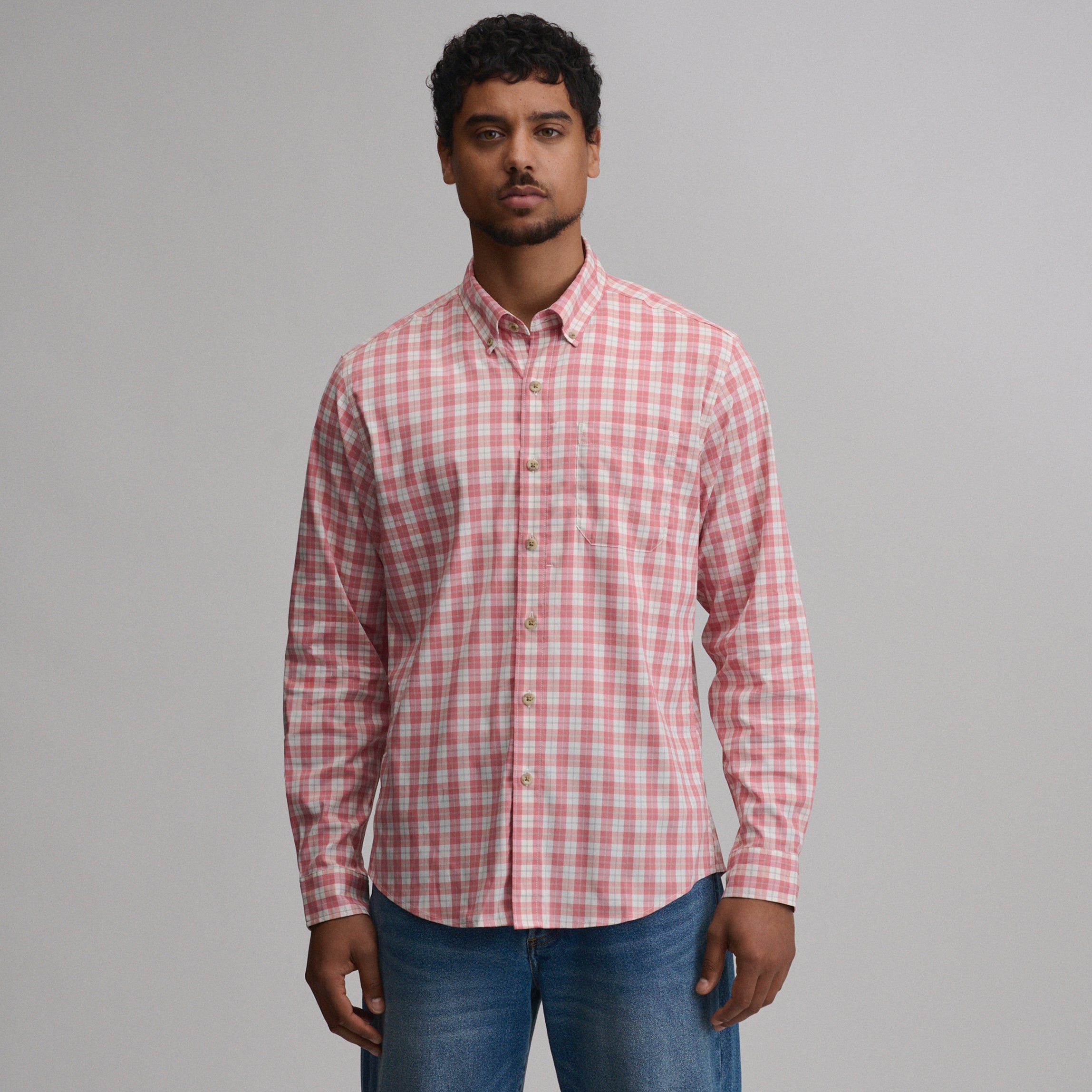 Eddie Bauer Men's LS Voyager Flex Shirt