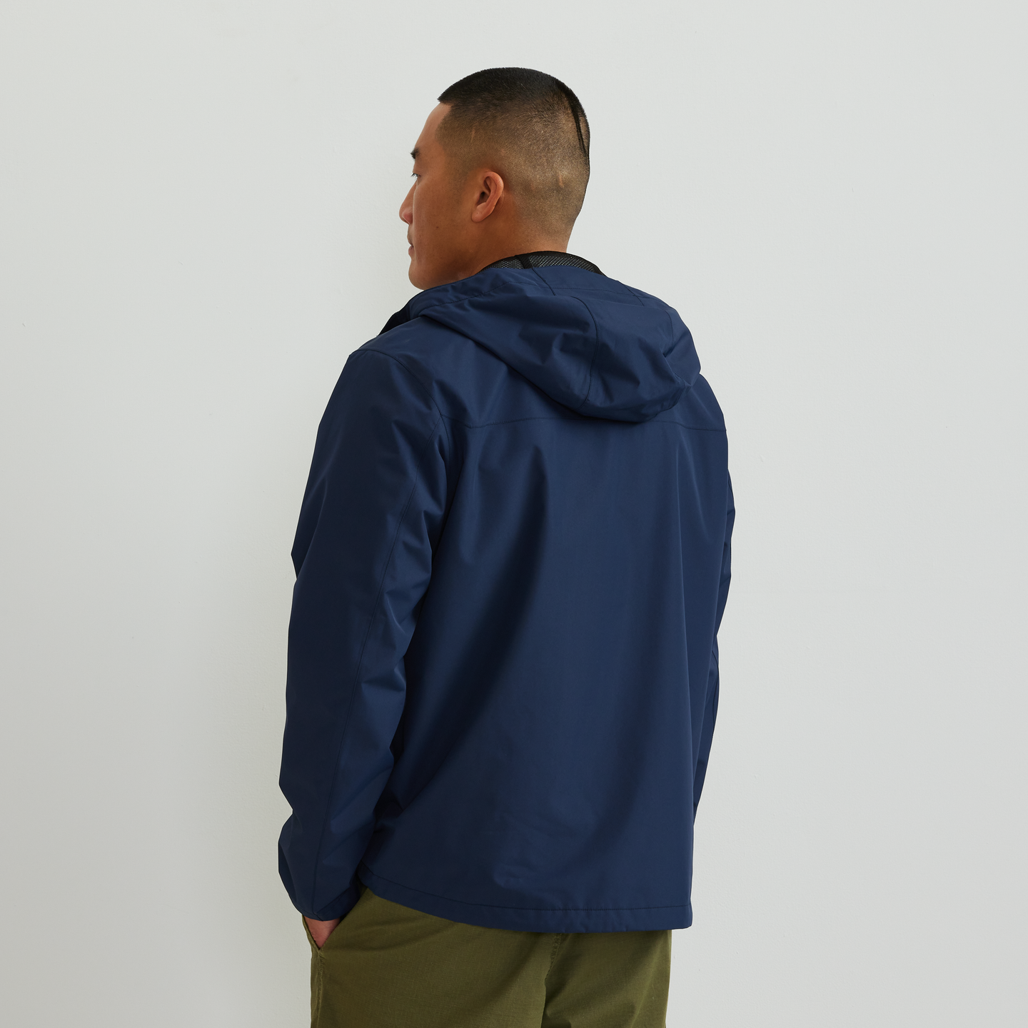 Men's Rain Trek Waterproof Packable Rain Jacket-Brook-Regular-F1