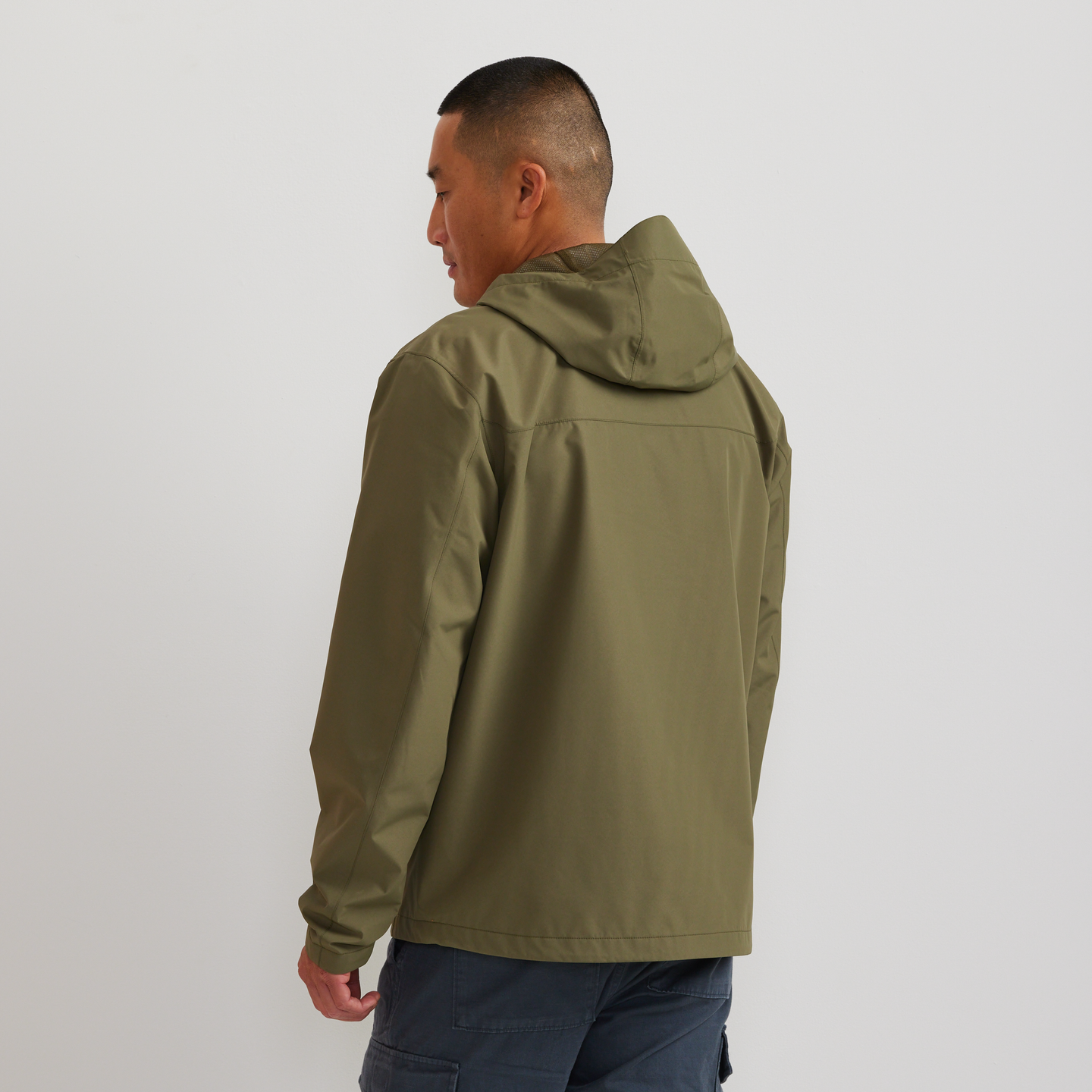 Men's Rain Trek Waterproof Packable Rain Jacket-Alder-Regular-F1