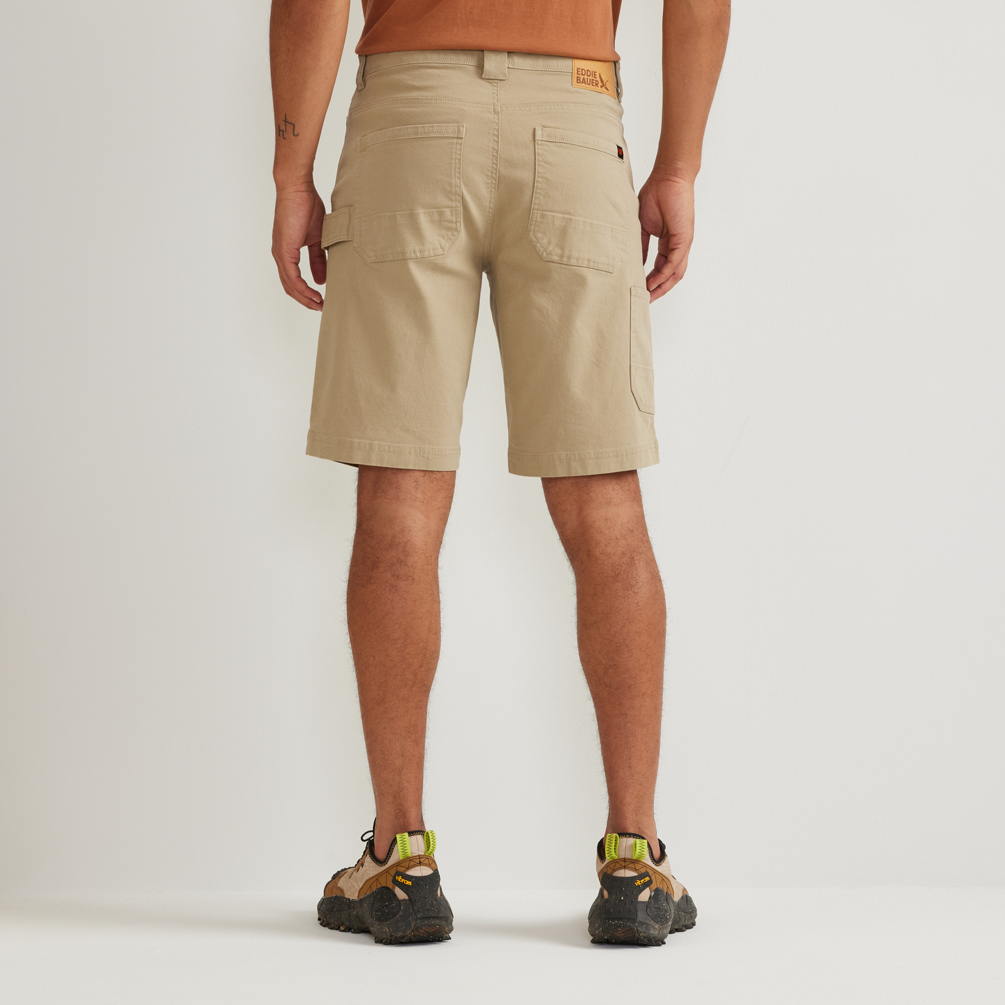 Men's Mountain Flex 2.0 Canvas Shorts-Light Khaki-Regular-F1