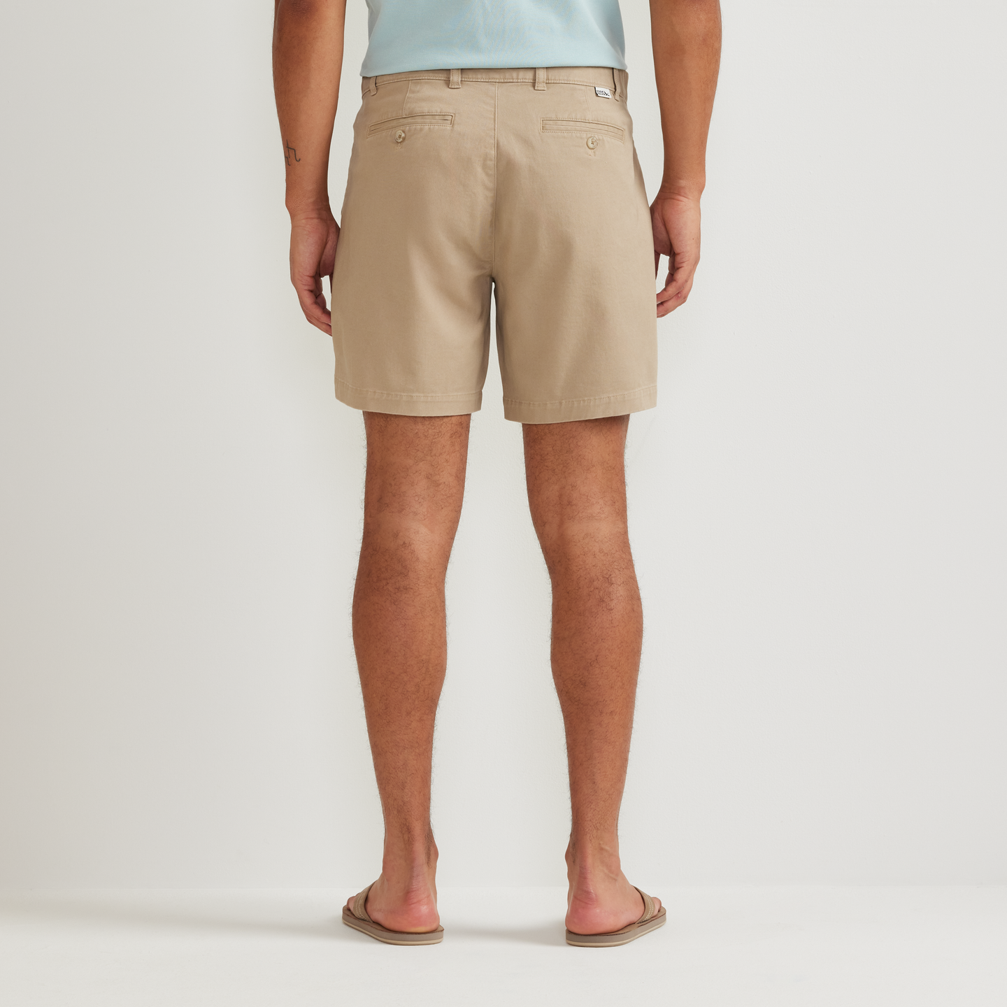 Men's Legend Wash Twill Shorts-Light Khaki-Regular-F1