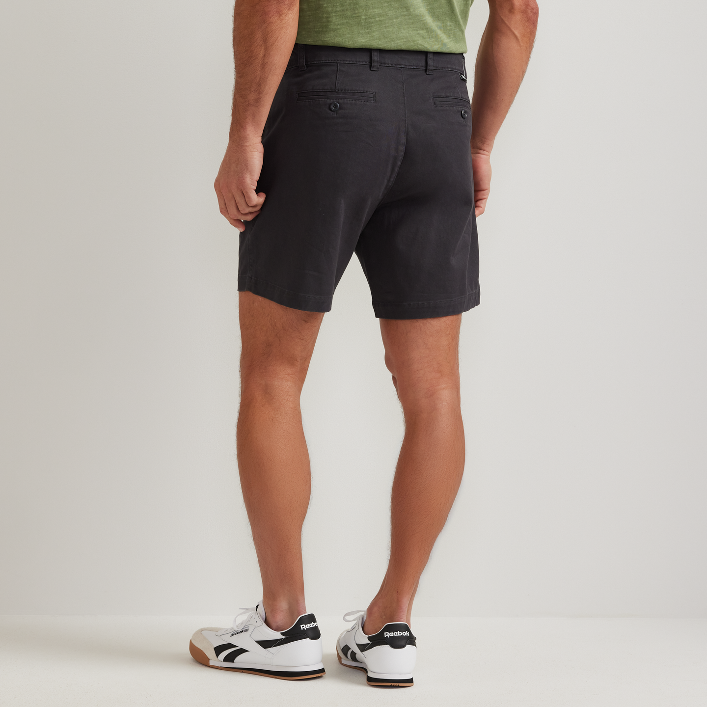 Men's Legend Wash Twill Shorts-Carbon-Regular-F1