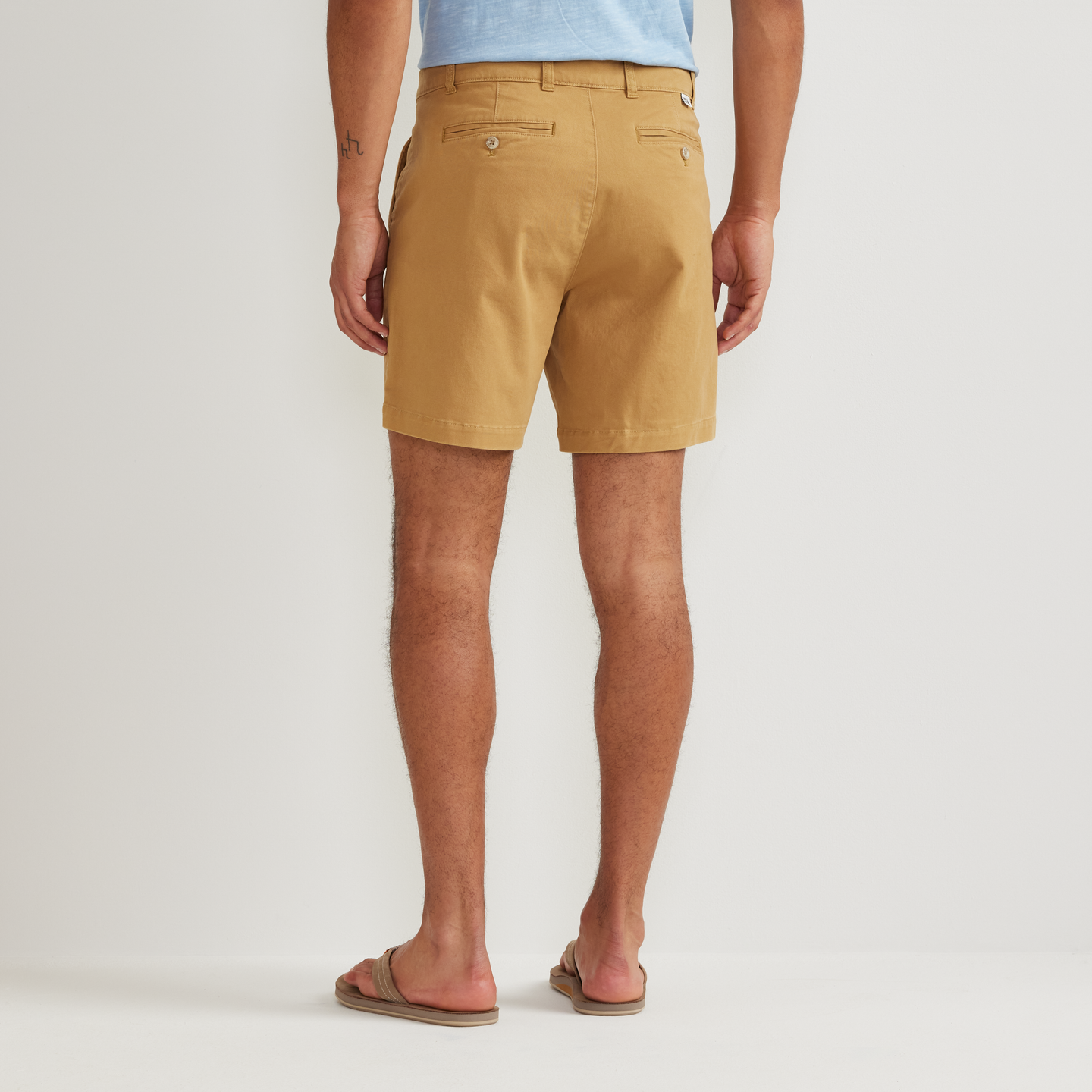 Men's Legend Wash Twill Shorts-DK SAND-Regular-F1