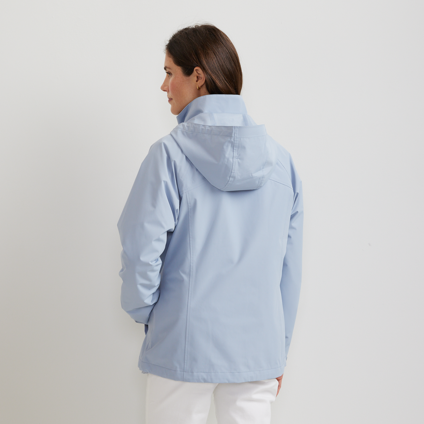 Women's Rainfoil® Waterproof Packable Hooded Rain Jacket-Blue Smoke-Regular-F1