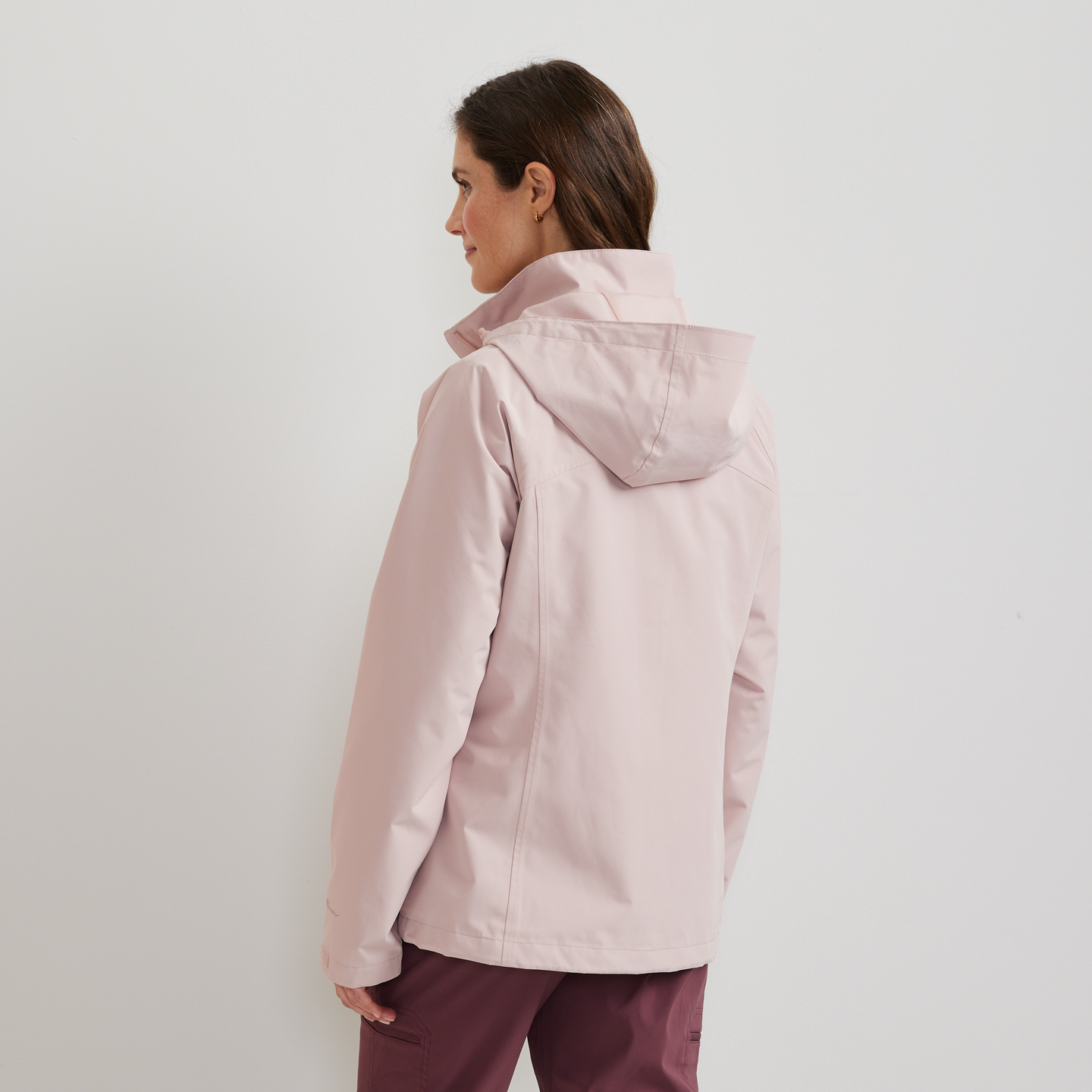 Women's Rainfoil® Waterproof Packable Hooded Rain Jacket-Calla Lily-Regular-F1