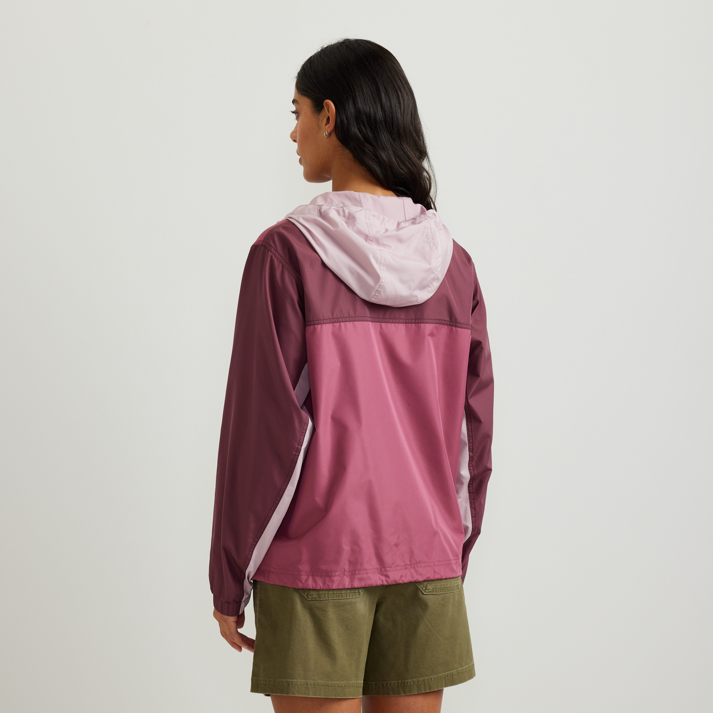 Women's Momentum Windproof Hoodie-CLARET-Regular-F1