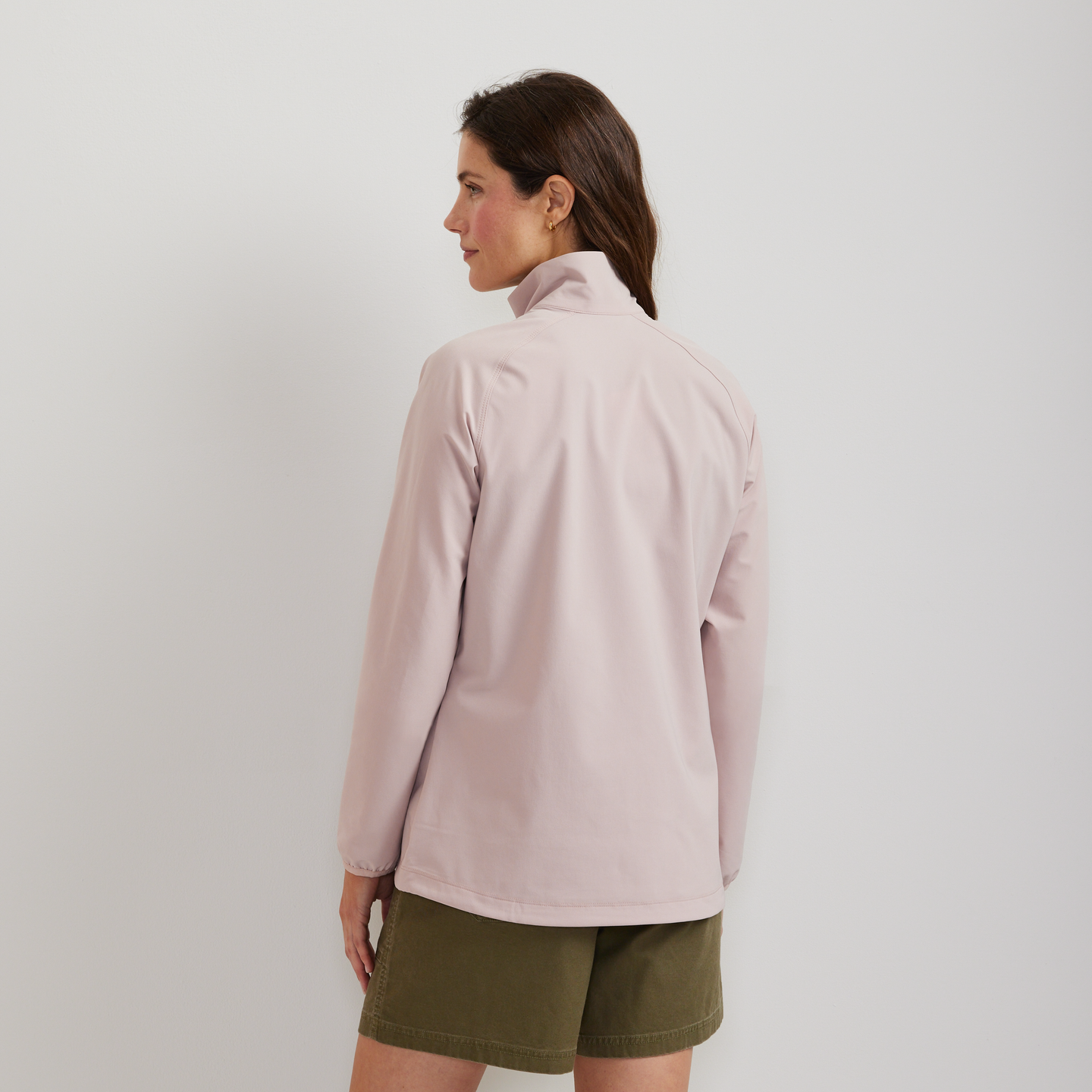 Women's Stratify Soft Shell Jacket-Calla Lily-Regular-F1