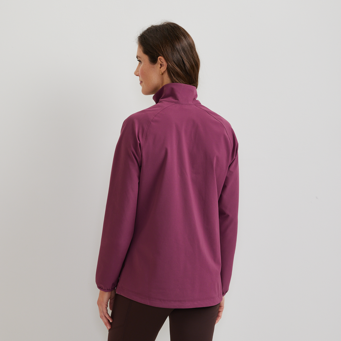 Women's Stratify Soft Shell Jacket-Wine-Regular-F1