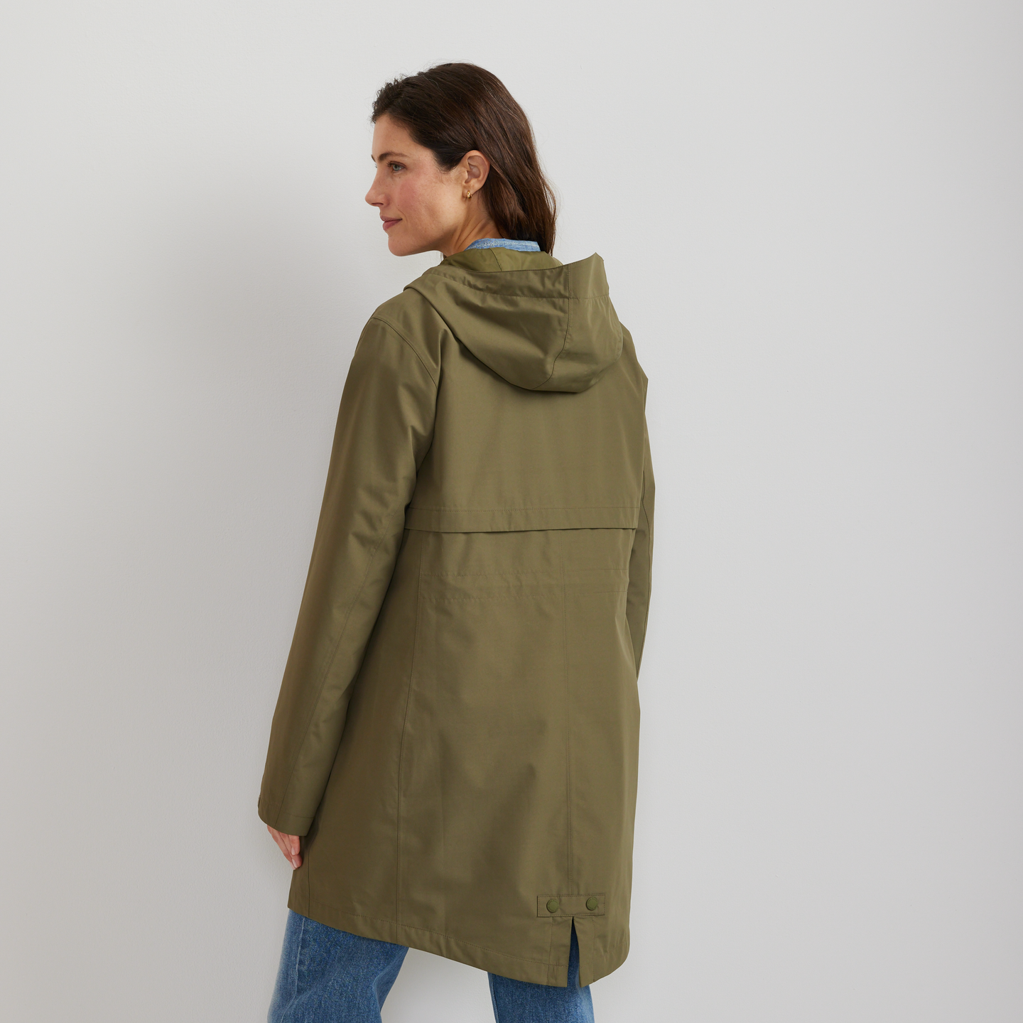 Women's Rainy Pass Water-Repellent Trench Coat-Alder-Regular-F1
