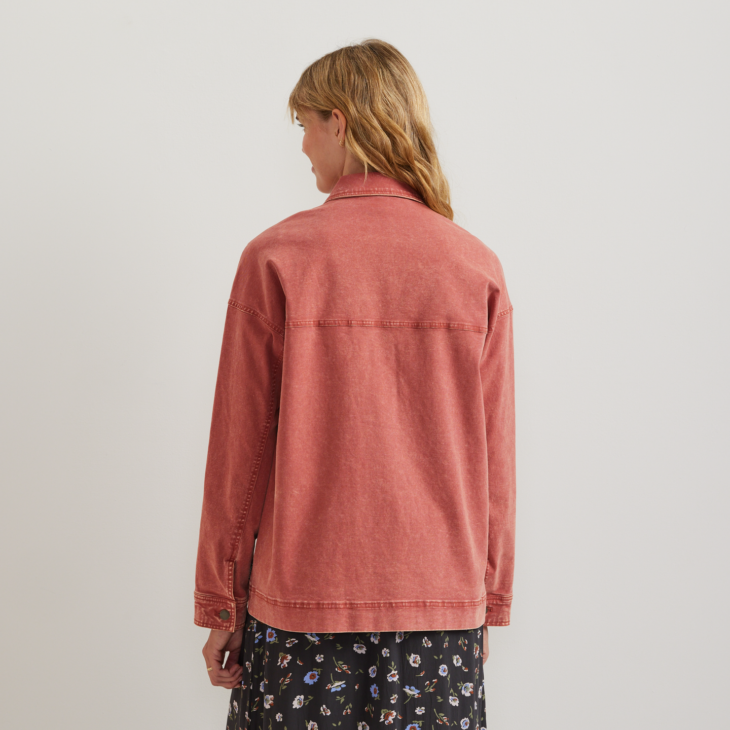 Women's Seabrook Vintage Washed Jacket-Mineral Red-Regular-F1
