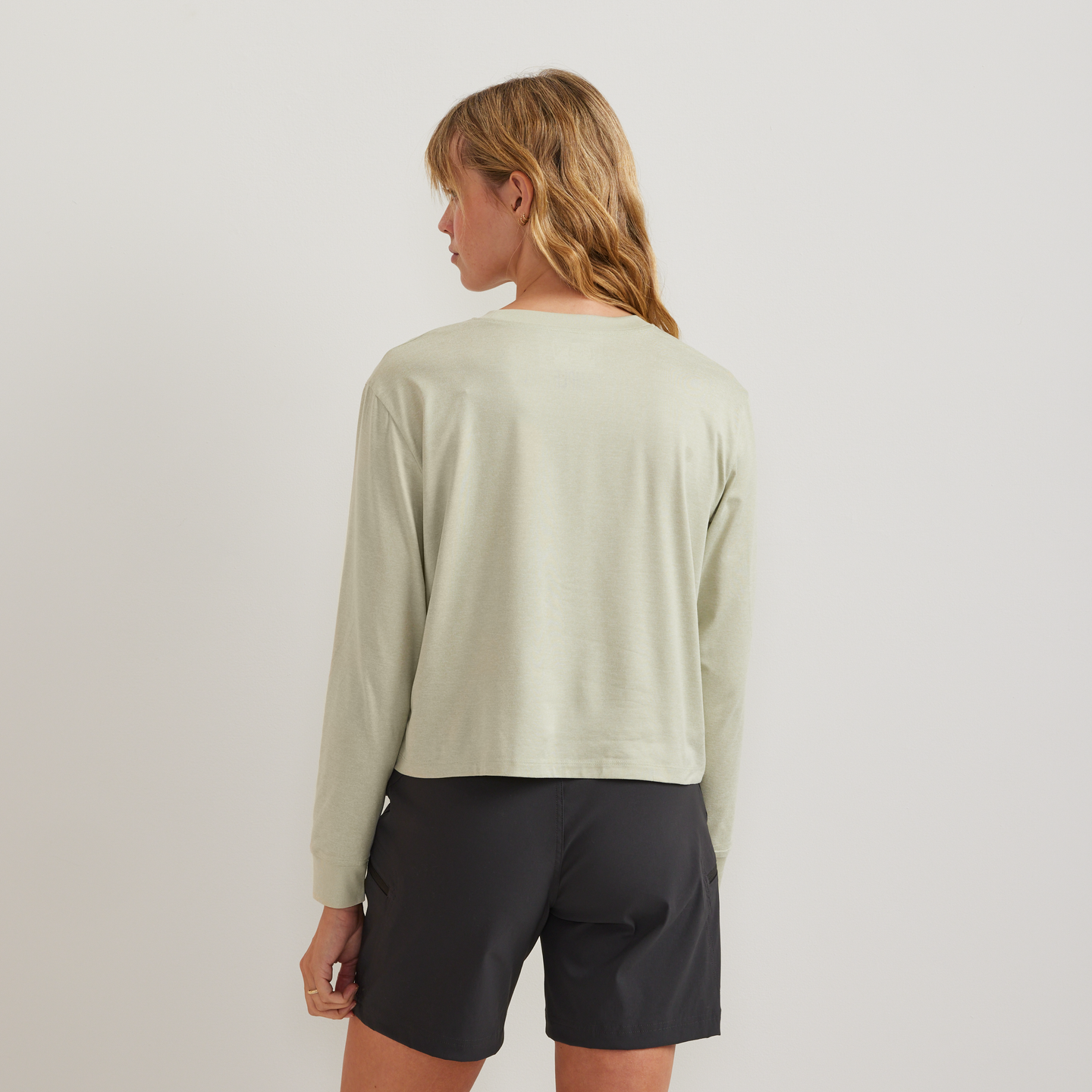 Women's Surreal Travel Long-Sleeve Shirt-Honeydew-Regular-F1
