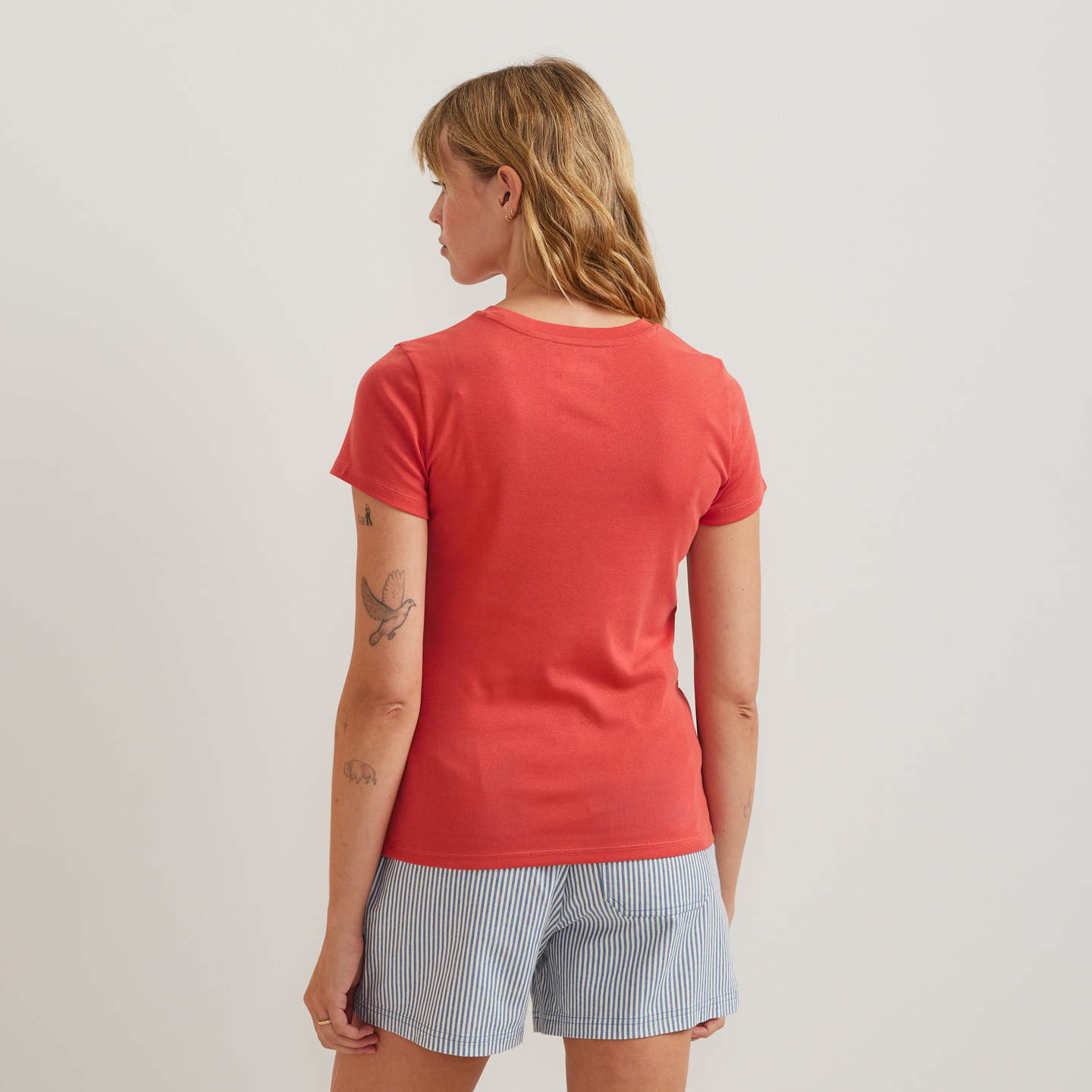 Women's Everyday Short-Sleeve Crewneck T-Shirt-Rhubarb-Regular-F1