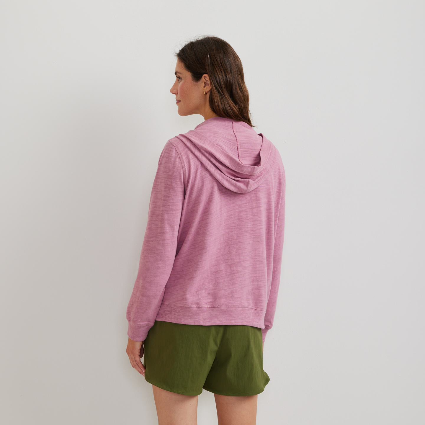 Women's Waverly Cotton Slub Full-Zip Sweatshirt-Vintage Rose-Regular-F1