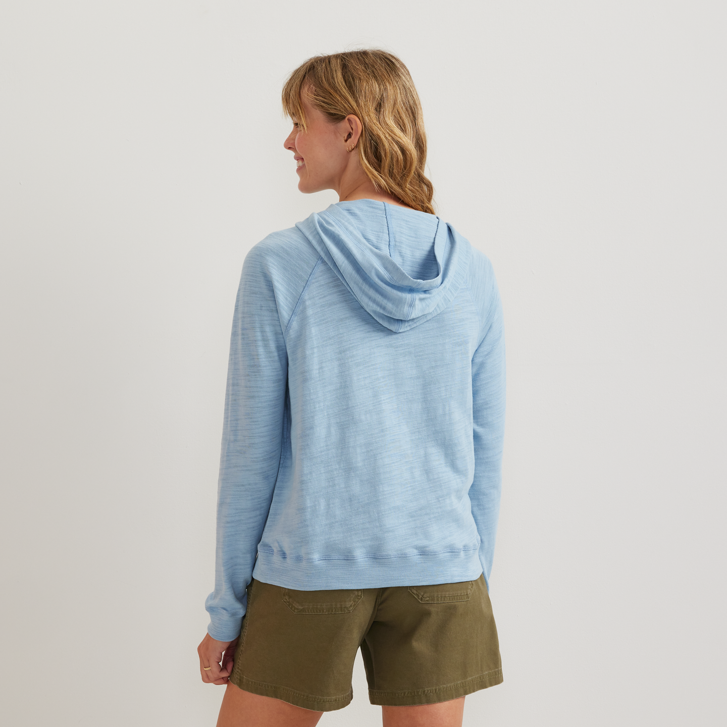 Women's Waverly Cotton Slub Hoodie-Slate Blue-Regular-F1