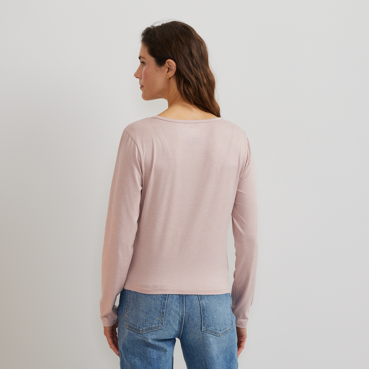 Women's Surreal Wrap-Front Travel T-Shirt-Calla Lily-Regular-F1