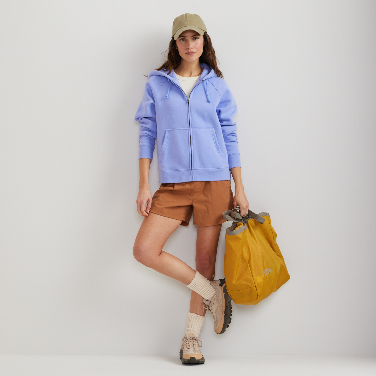 Women's Vintage Soft Full-Zip Hoodie-Dusty Lavendar-Regular-T3