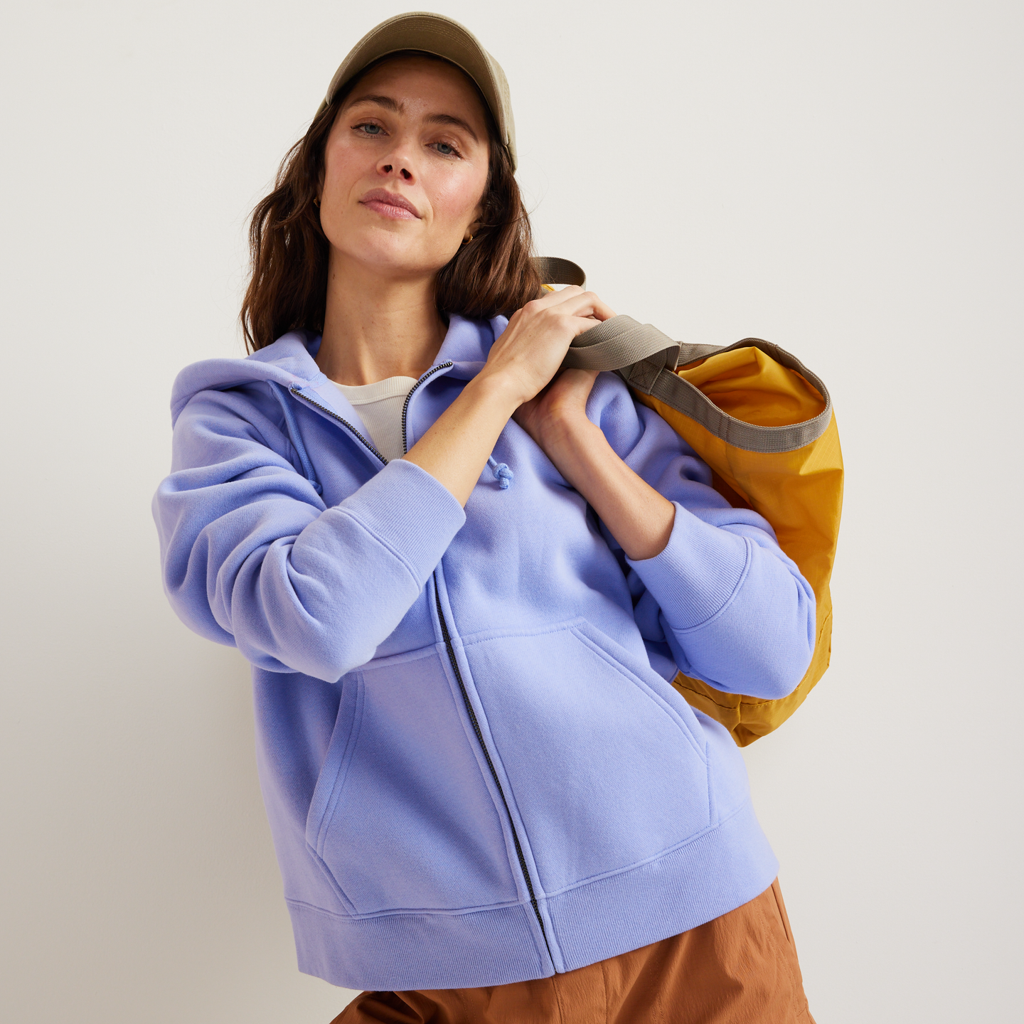 Women's Vintage Soft Full-Zip Hoodie-Dusty Lavendar-Regular-T4