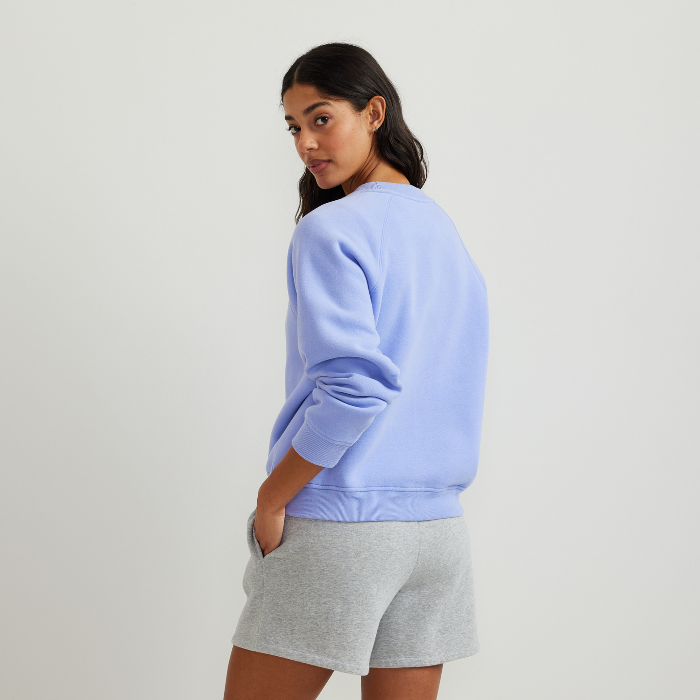 Women's Vintage Soft Crew Sweatshirt-Dusty Lavendar-Regular-F1