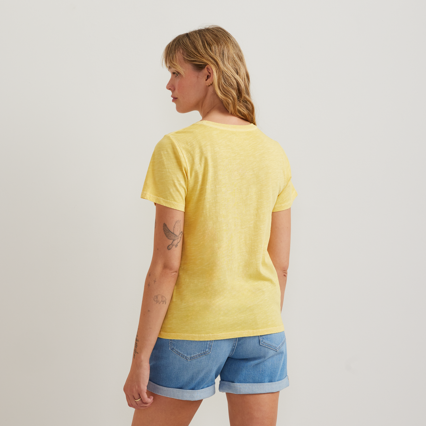 Women's Graphic T-Shirt - Grow As One-Yellow-Regular-F1