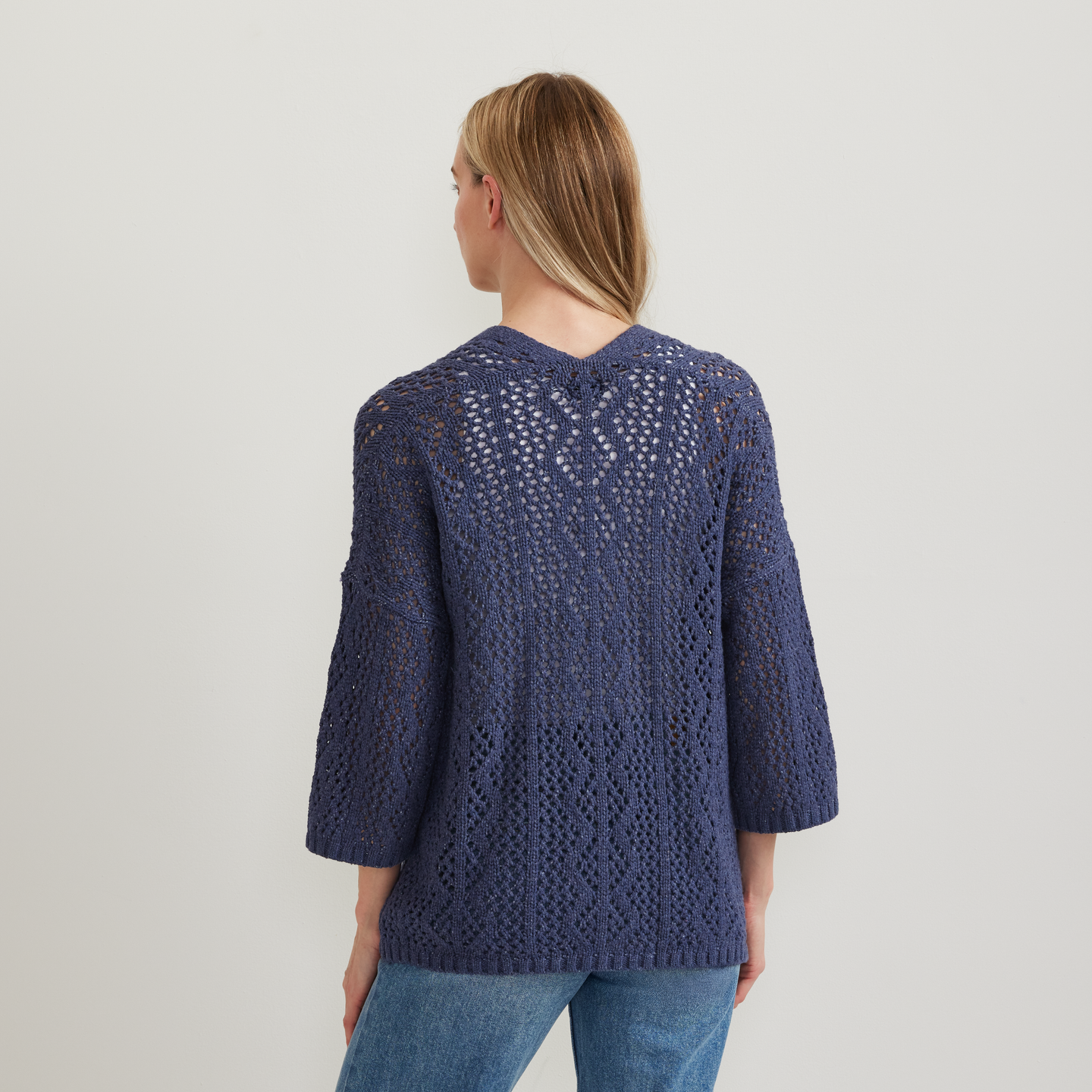 Cardigan femme Lands' End ouvert devant, noir, XS, S, M, L, XL, NEUF Cardigan femme Lands' End ouvert devant, noir, XS, S, M, L, XL, NEUF