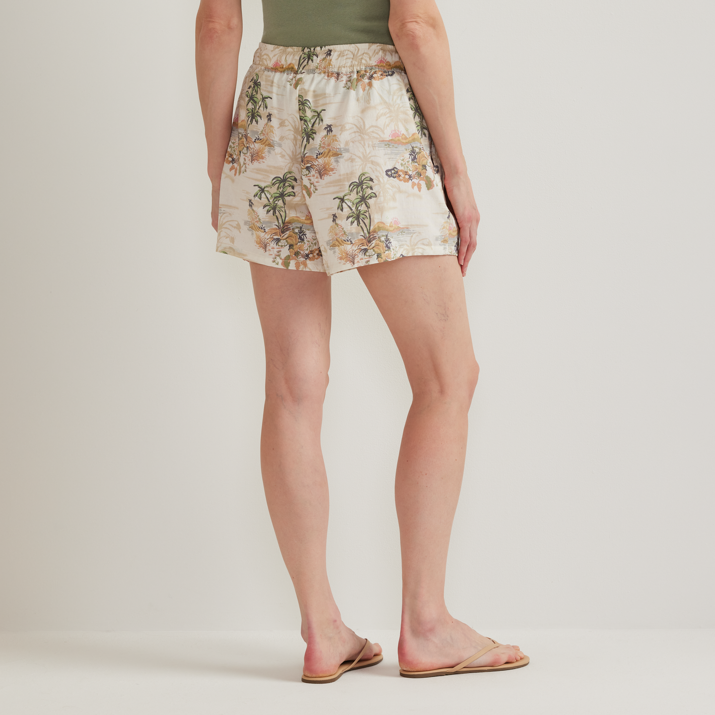 Women's Baja Shorts-Sand-Regular-F1