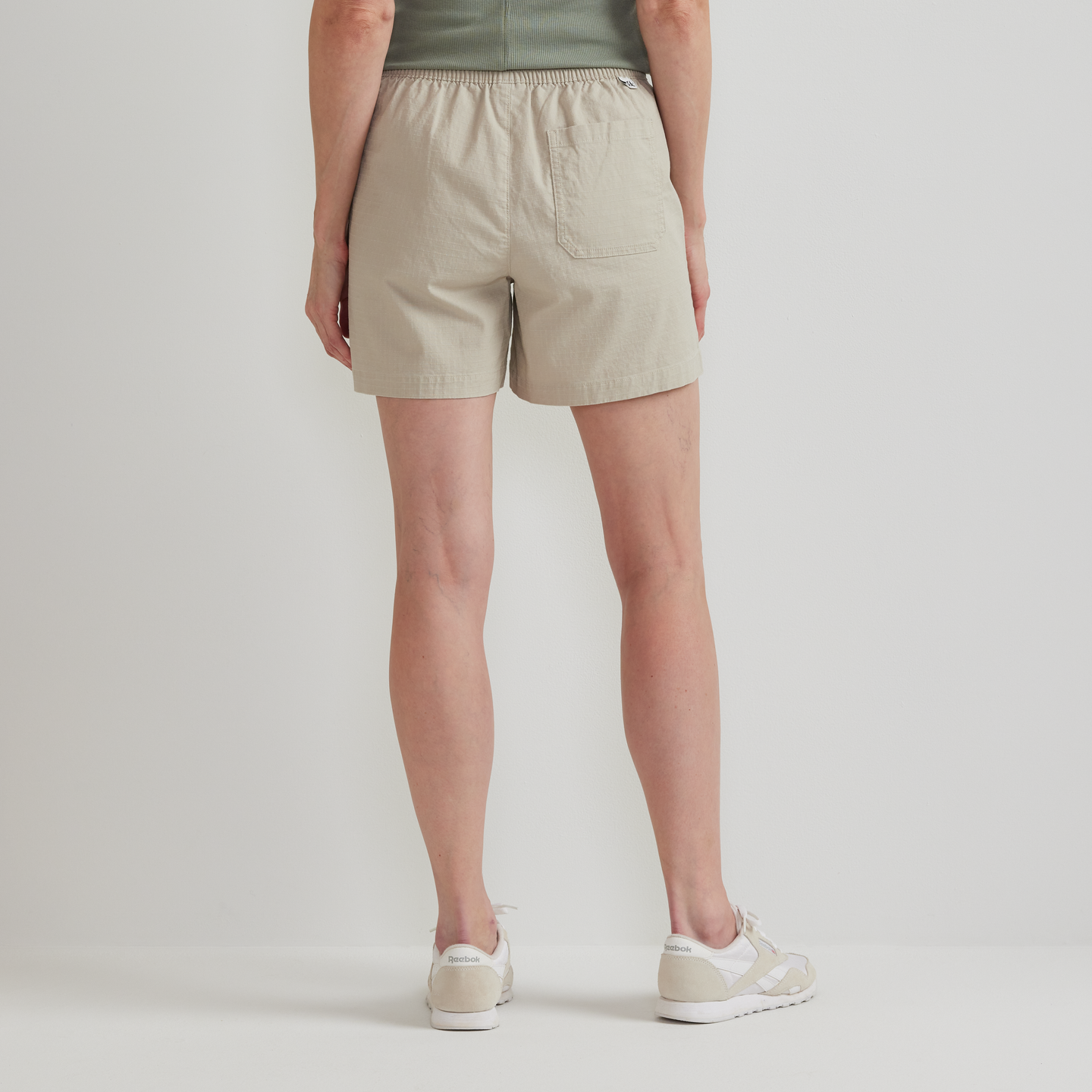 Women's Cotton Ripstop Shorts-Pumice-Regular-F1