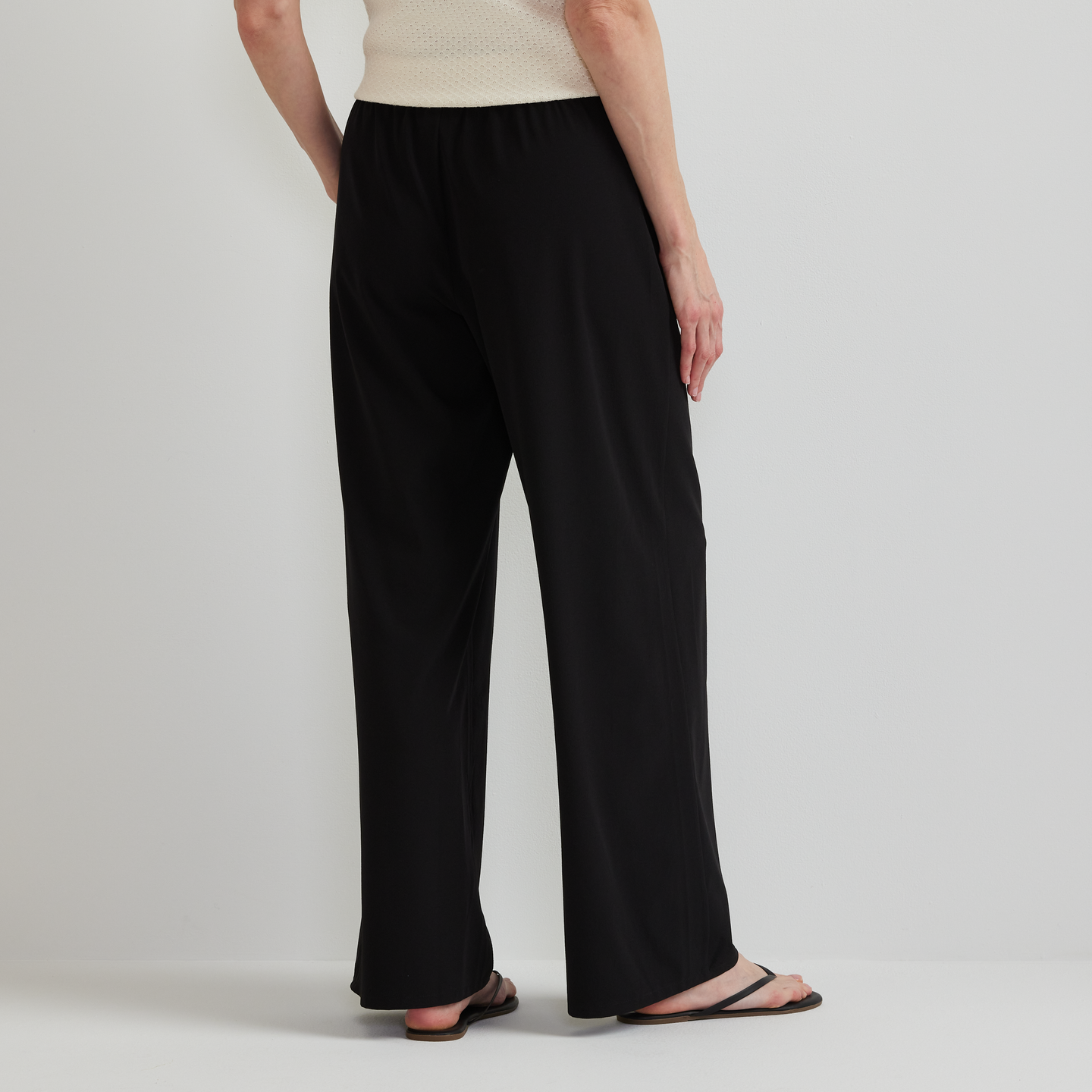 Women's Rio Textured Pants-Black-Regular-F1
