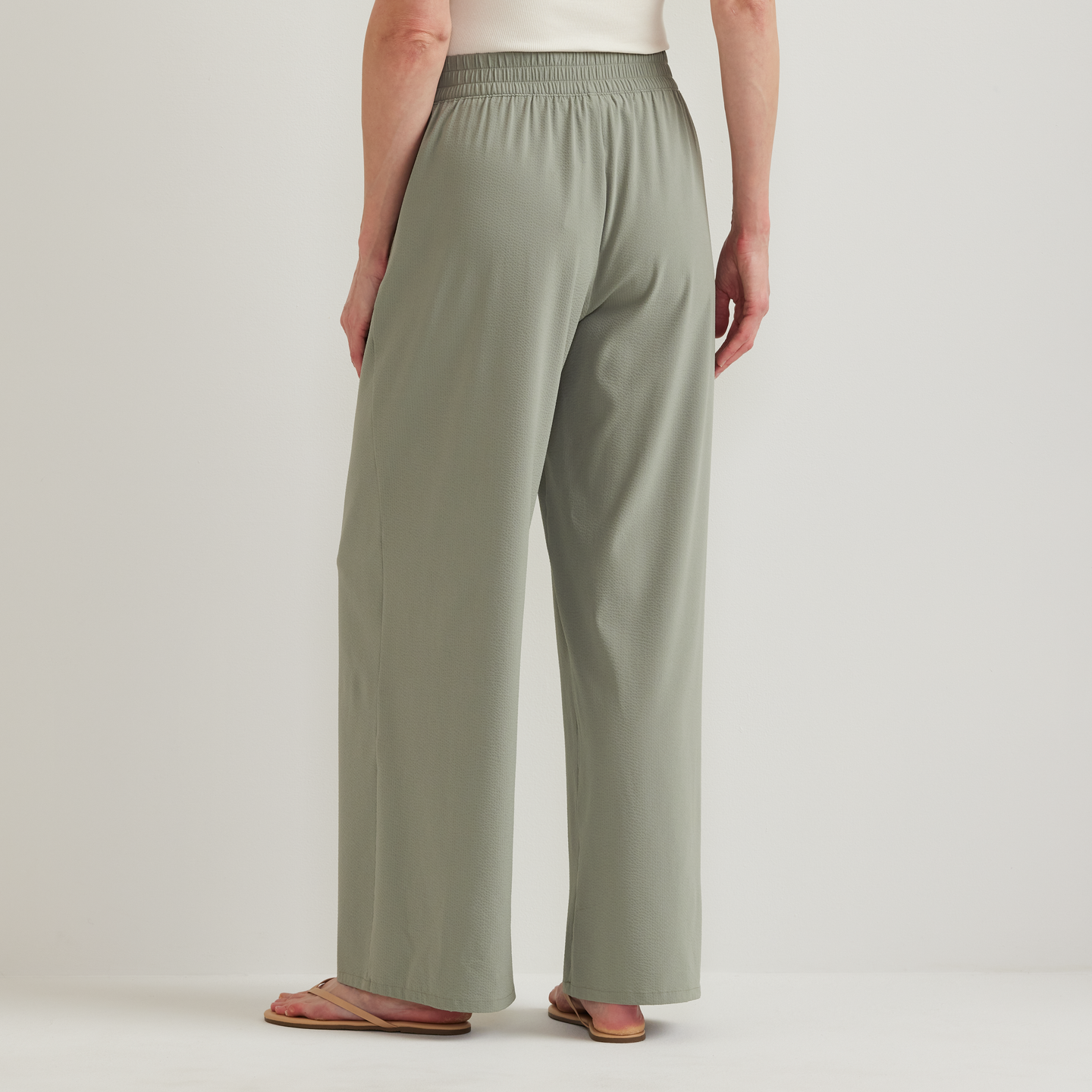 Women's Rio Textured Pants-Sage-Regular-F2