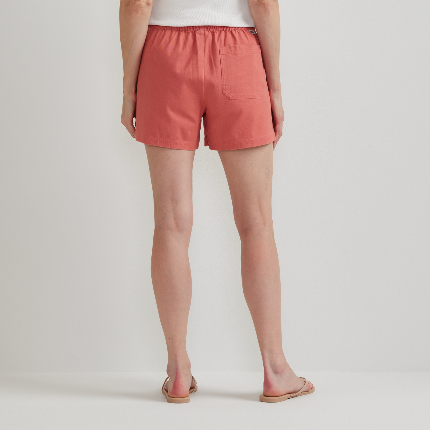 Women's Softened Legend Wash Relaxed Shorts-Tangelo-Regular-F1