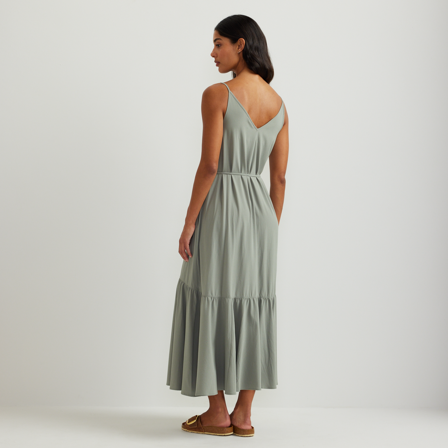 Eddie Bauer Women's Rio Textured Tiered Midi Dress Eddie Bauer Women's Rio Textured Tiered Midi Dress