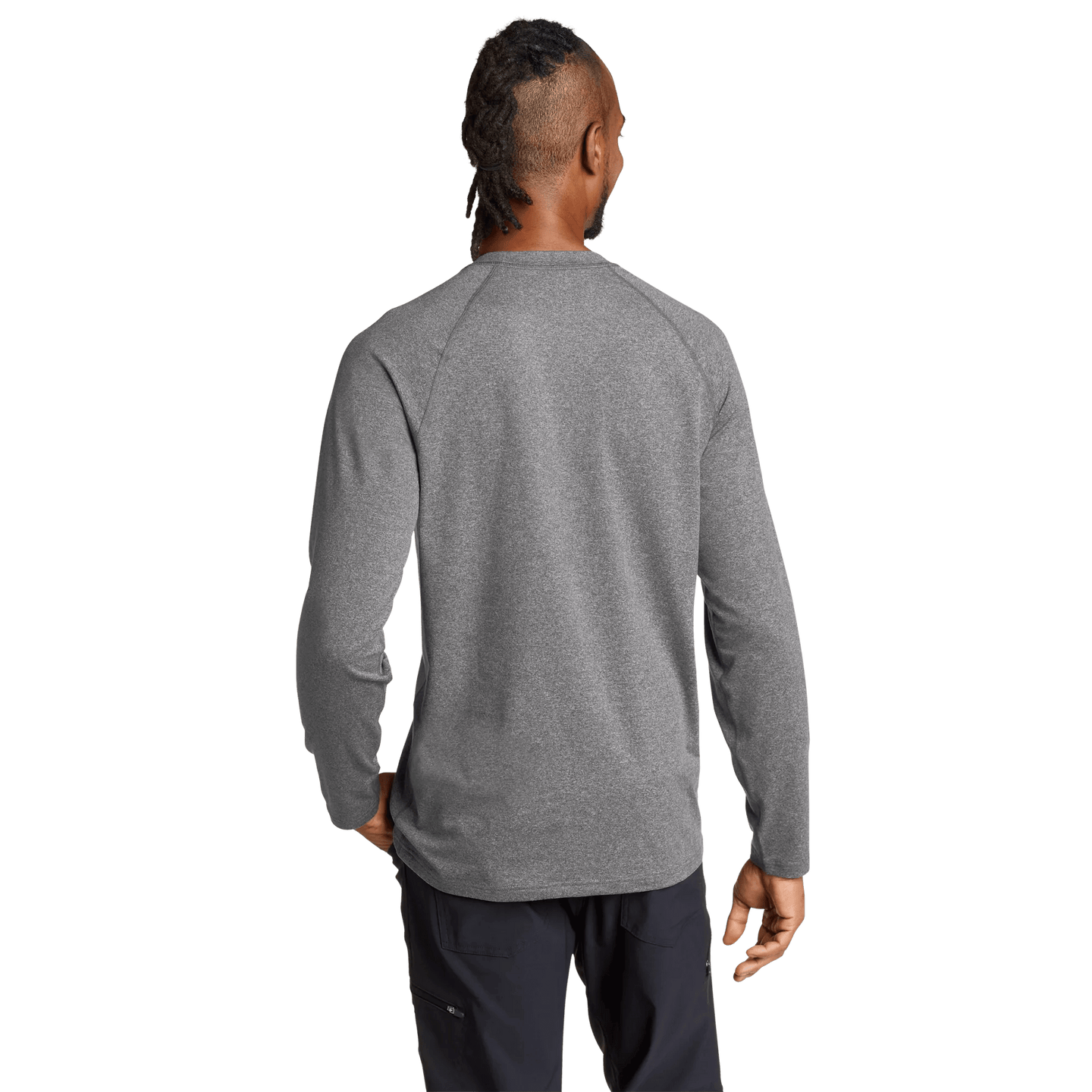 Men's Mountain Trek Long-Sleeve Shirt Med Htr Gray Regular-2