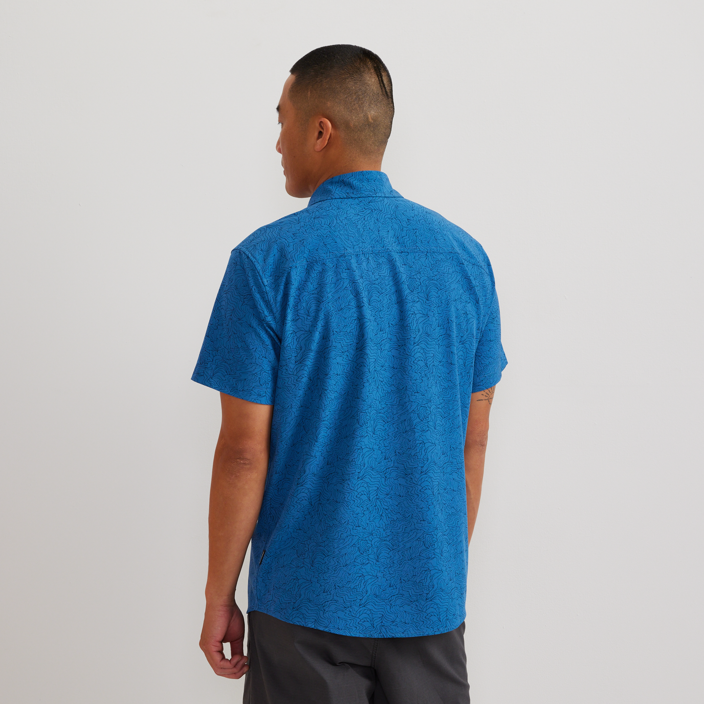 Men's Departure One-Pocket Shirt-Tile Blue-Regular-F1