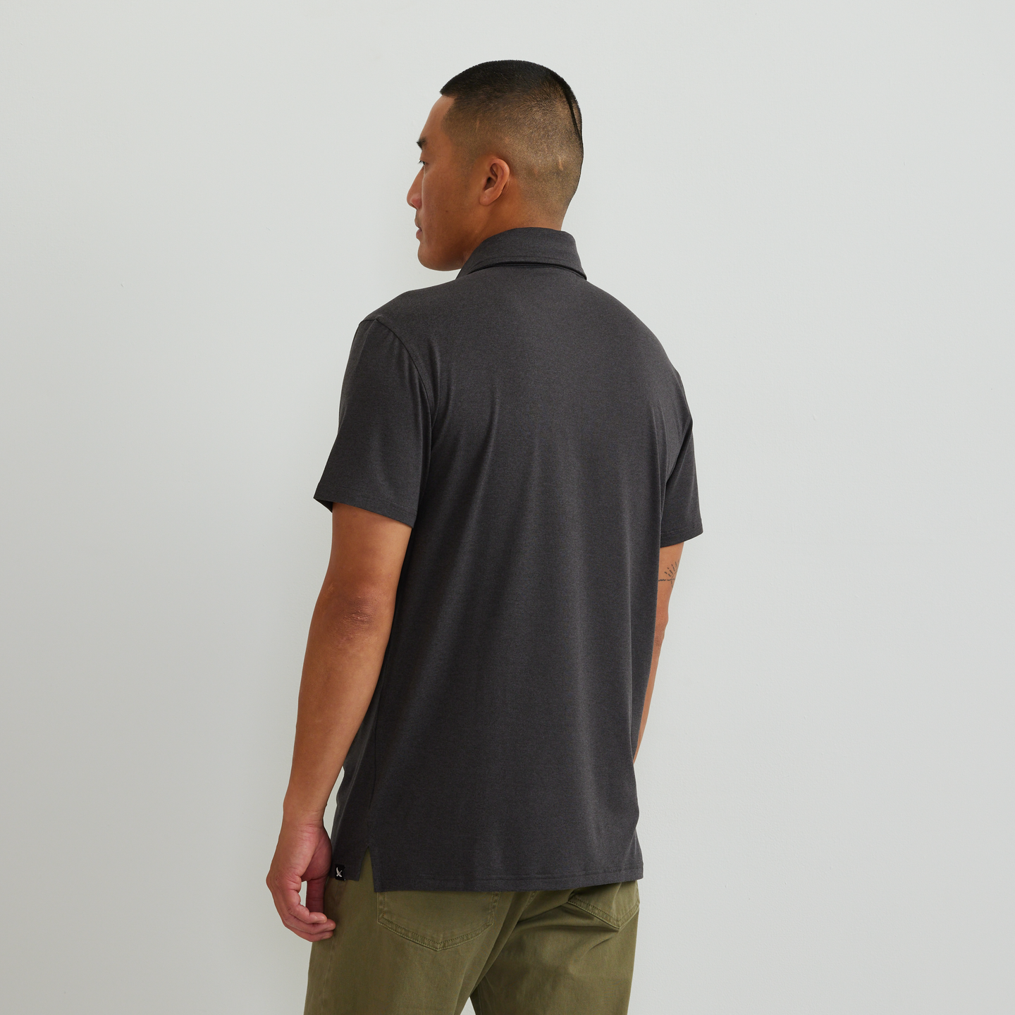 Men's Mountain Trek 2.0 Polo-Charcoal Htr-Regular-F1