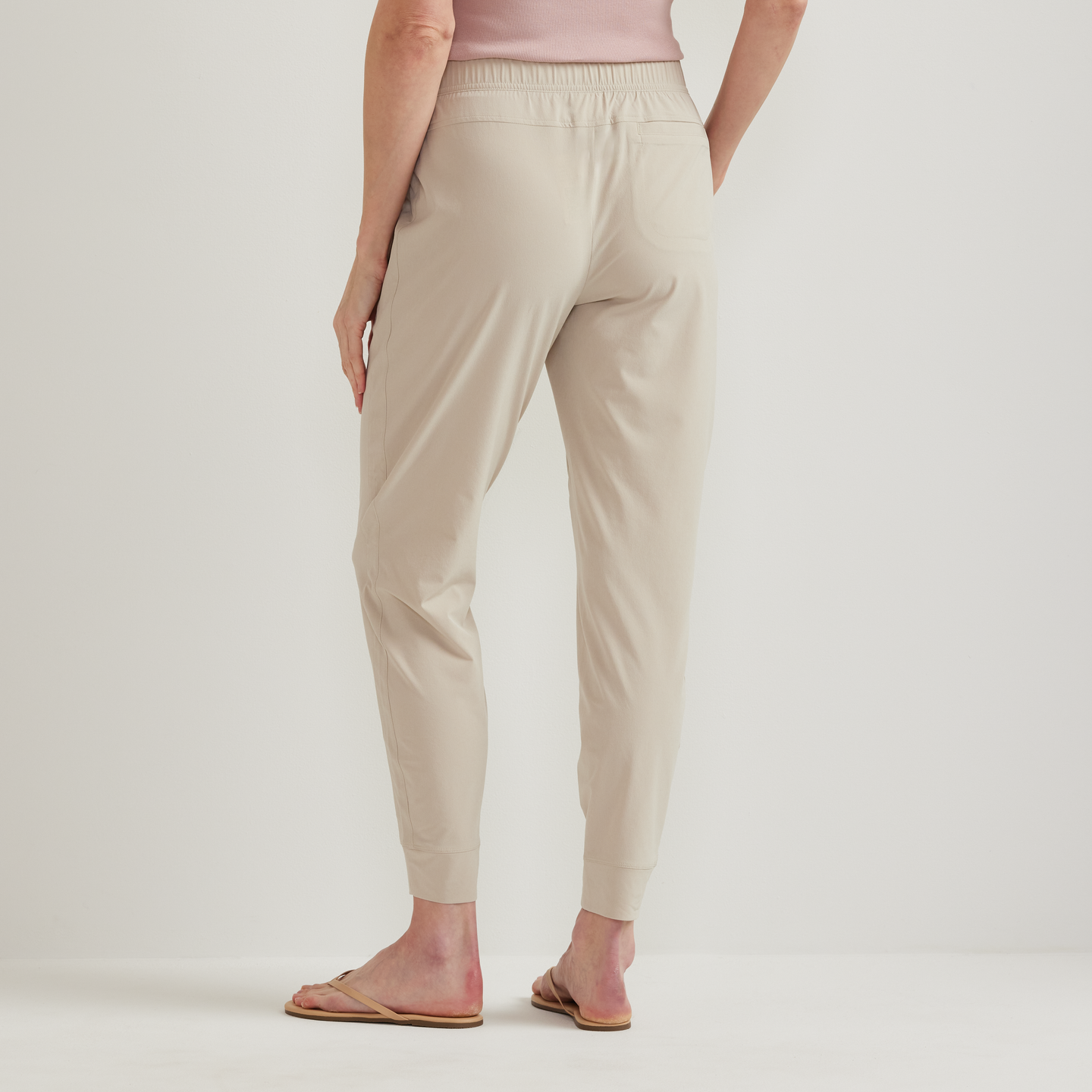 Women's Departure Stretch Mid-Rise Joggers-Pumice-Regular-8