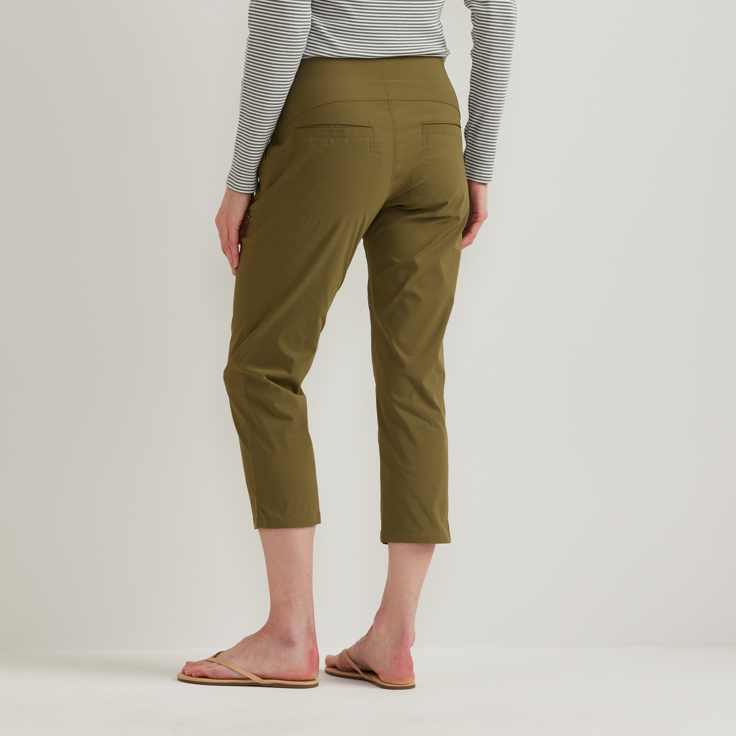 Women's Horizon High-Rise Straight Leg Cropped Pants-Alder-Regular-F1