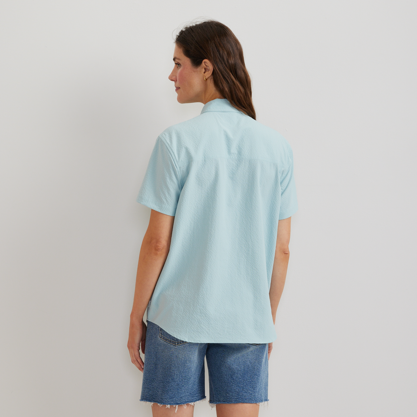 Women's Short-Sleeve Mountain 3.0 Shirt - Solid-Aquamarine-Regular-5