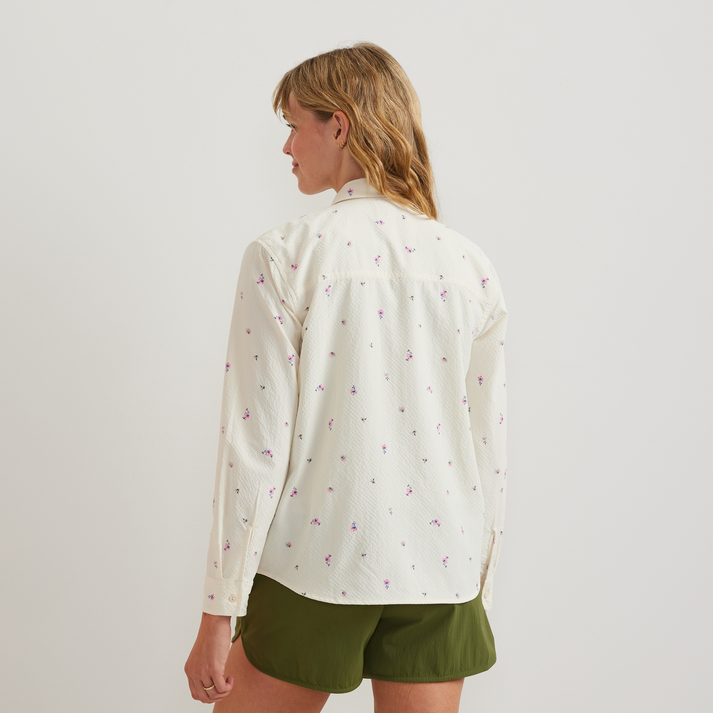 Women's Long-Sleeve Mountain 3.0 Shirt - Print-Lt Ivory-Regular-F1