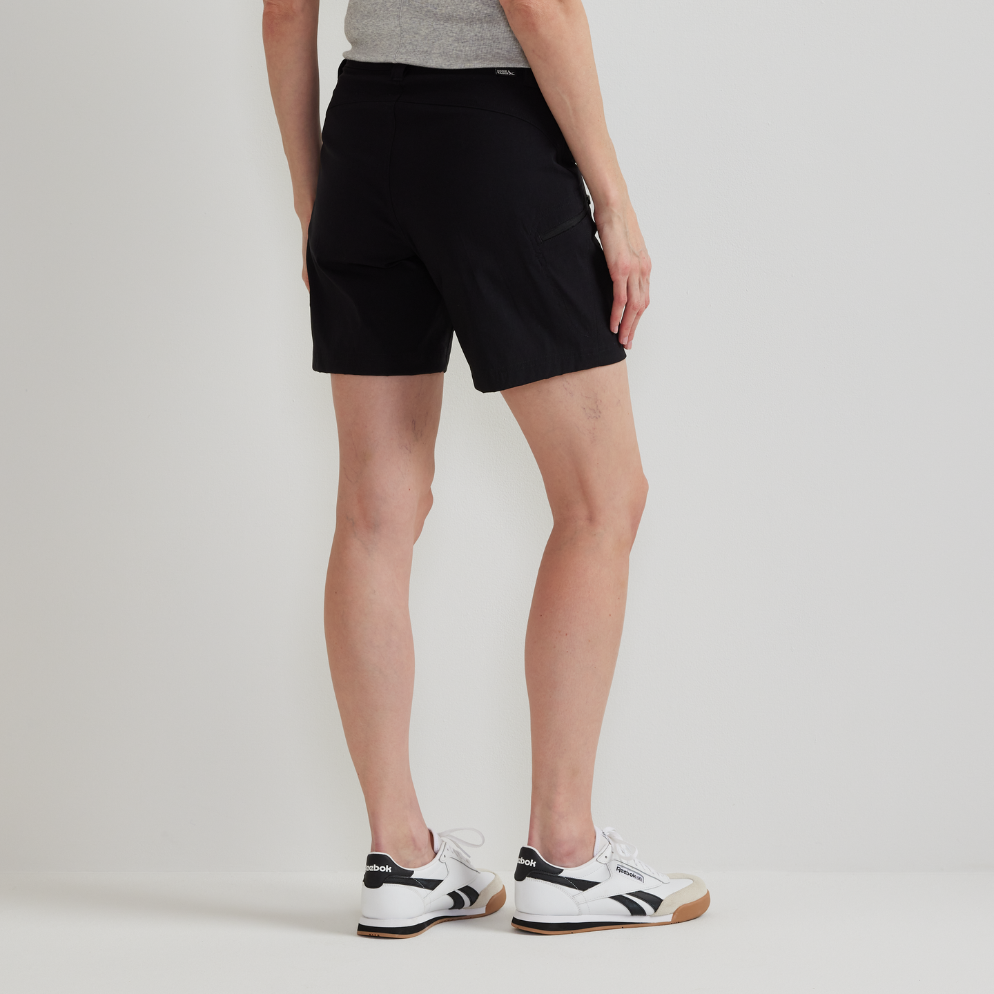 Women's Guide Pro High Rise Shorts-Black-Regular-F1