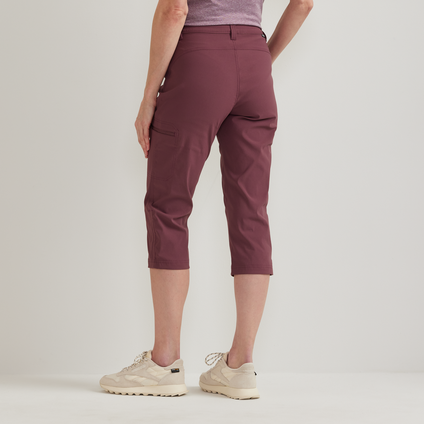 Women's Guide Pro High Rise Capri-Plumwine-Regular-F1
