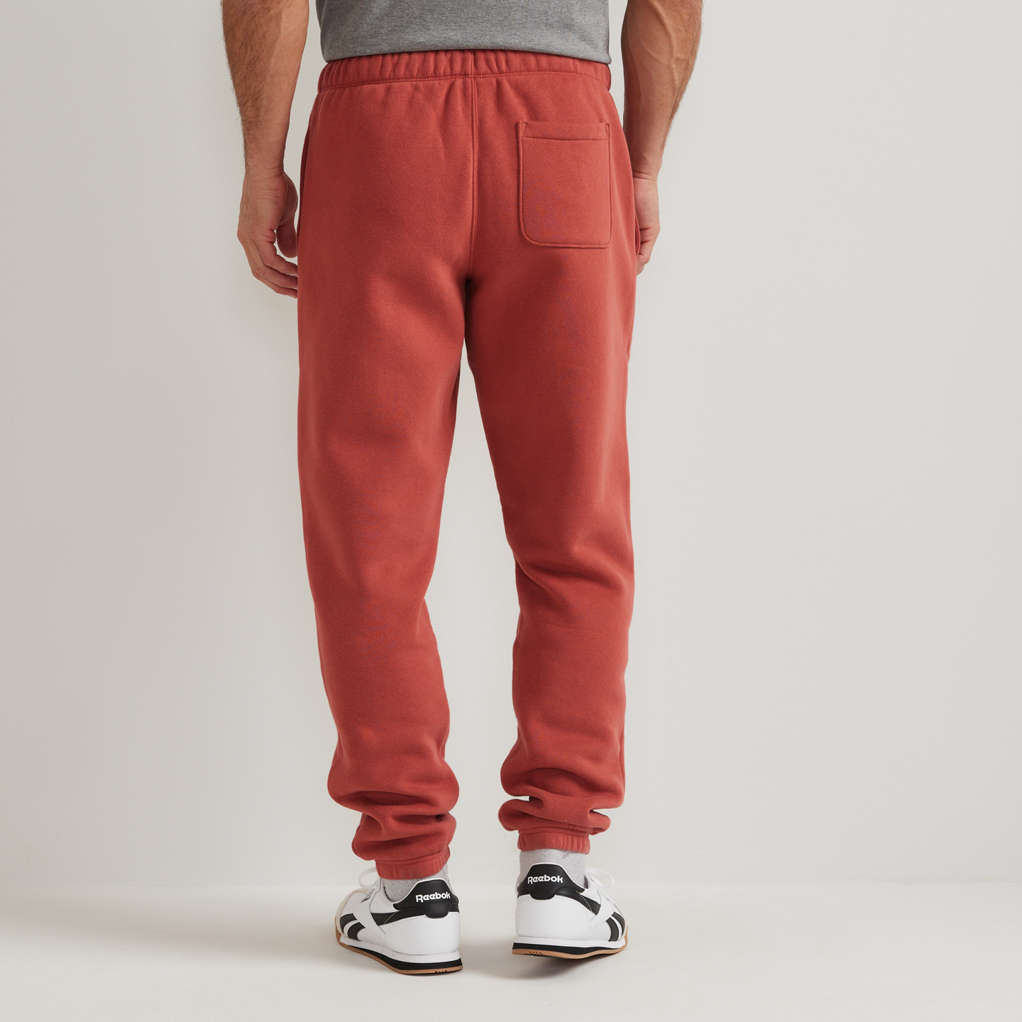 Men's Vintage Soft Classic Fit Jogger Sweatpants-Mineral Red-Regular-F1