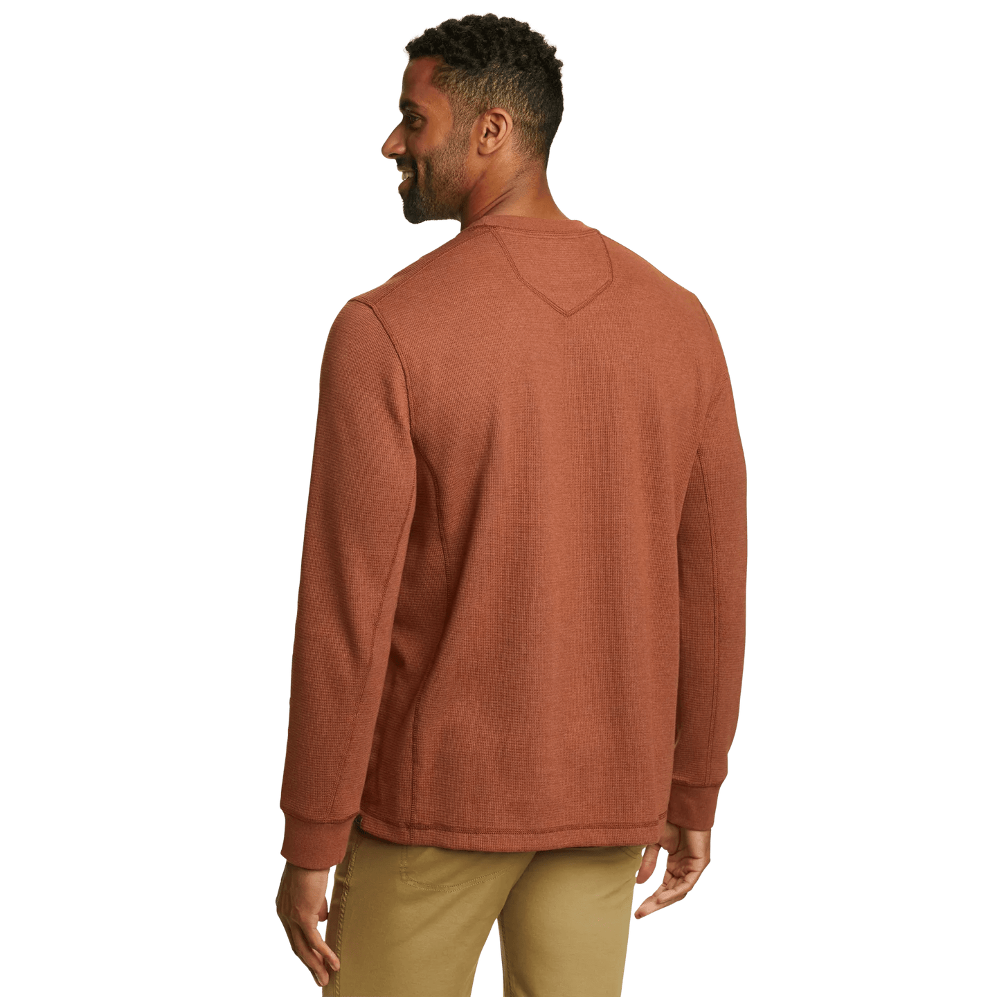 Men's Eddie's Favorite Ultrasoft Thermal Crew Paprika Regular-1