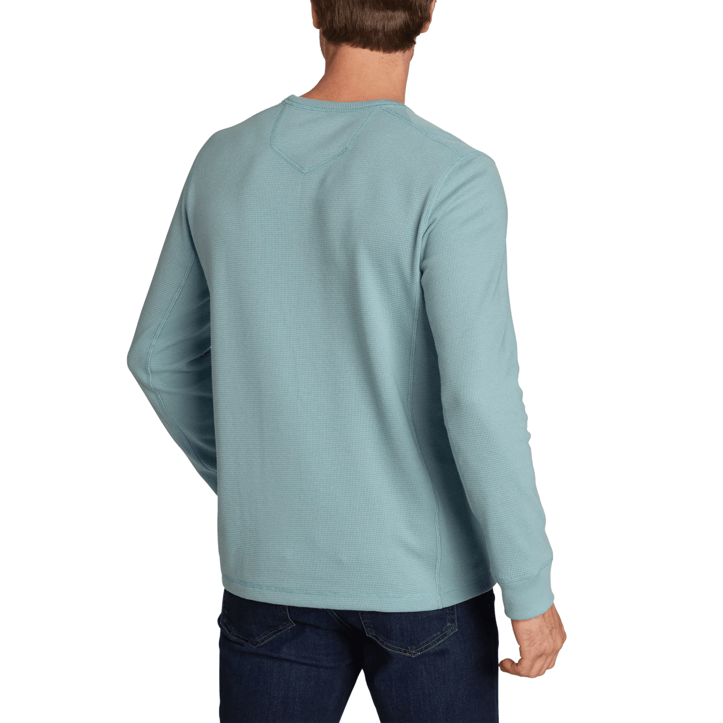 Men's Eddie's Favorite Ultrasoft Thermal Crew Sea Blue Regular-2