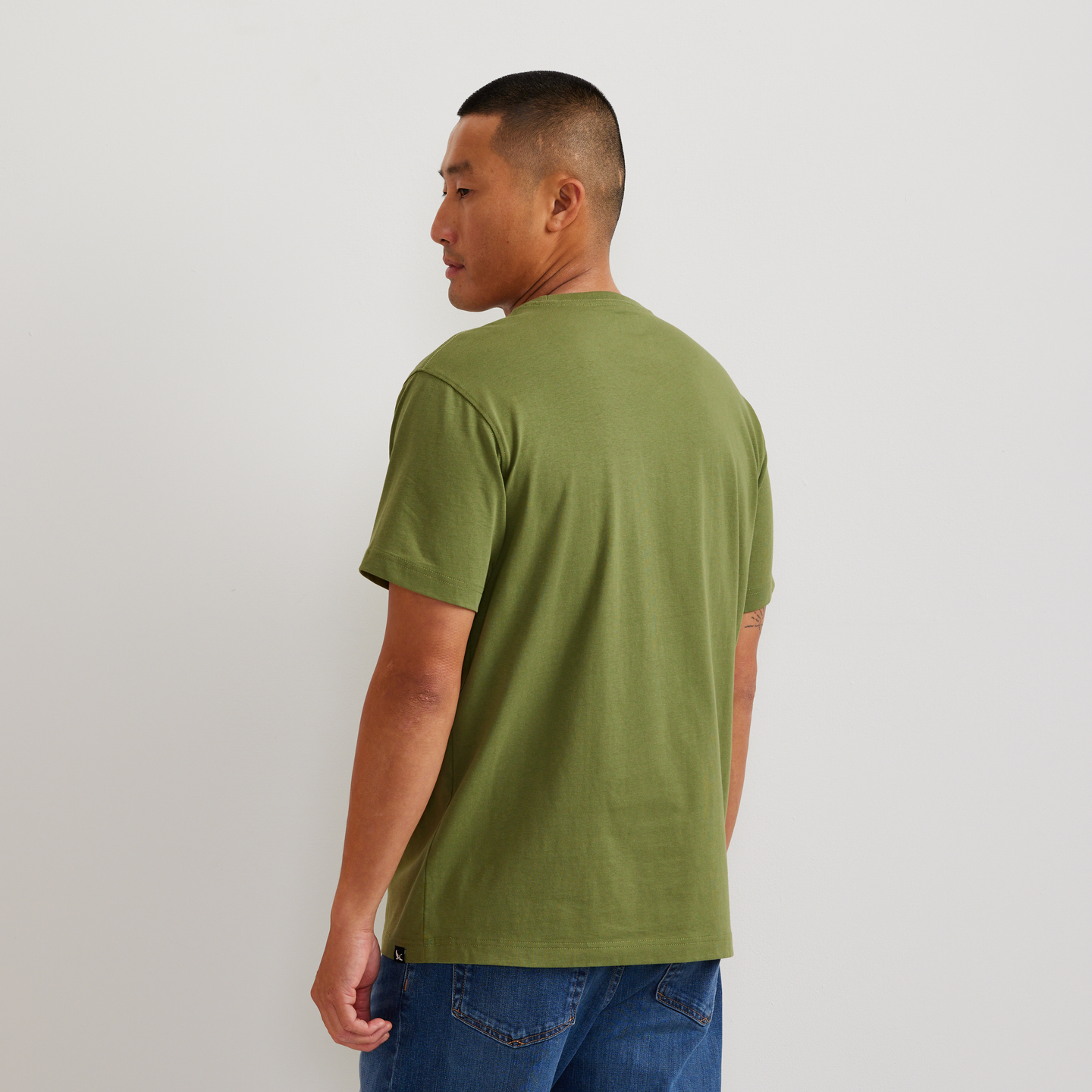 Men's Legend Wash 100% Cotton Short-Sleeve Classic T-Shirt-Palm-Regular-F1