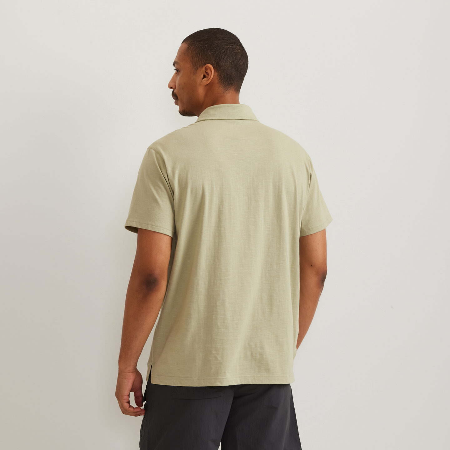 Men's New Baja Polo Shirt-Dusty Sage-Regular-F1